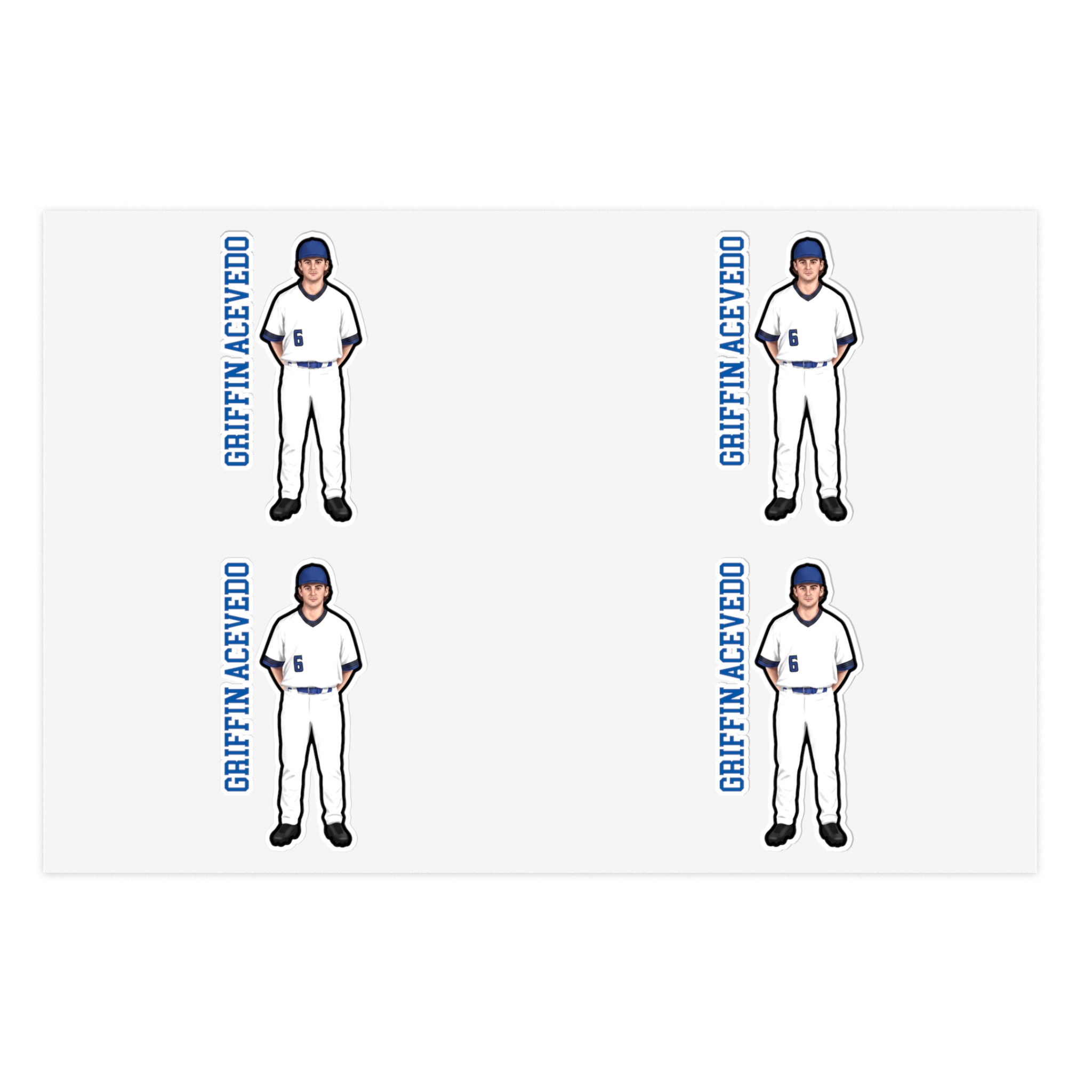 Sticker Sheet — character_name_vertical in Classic