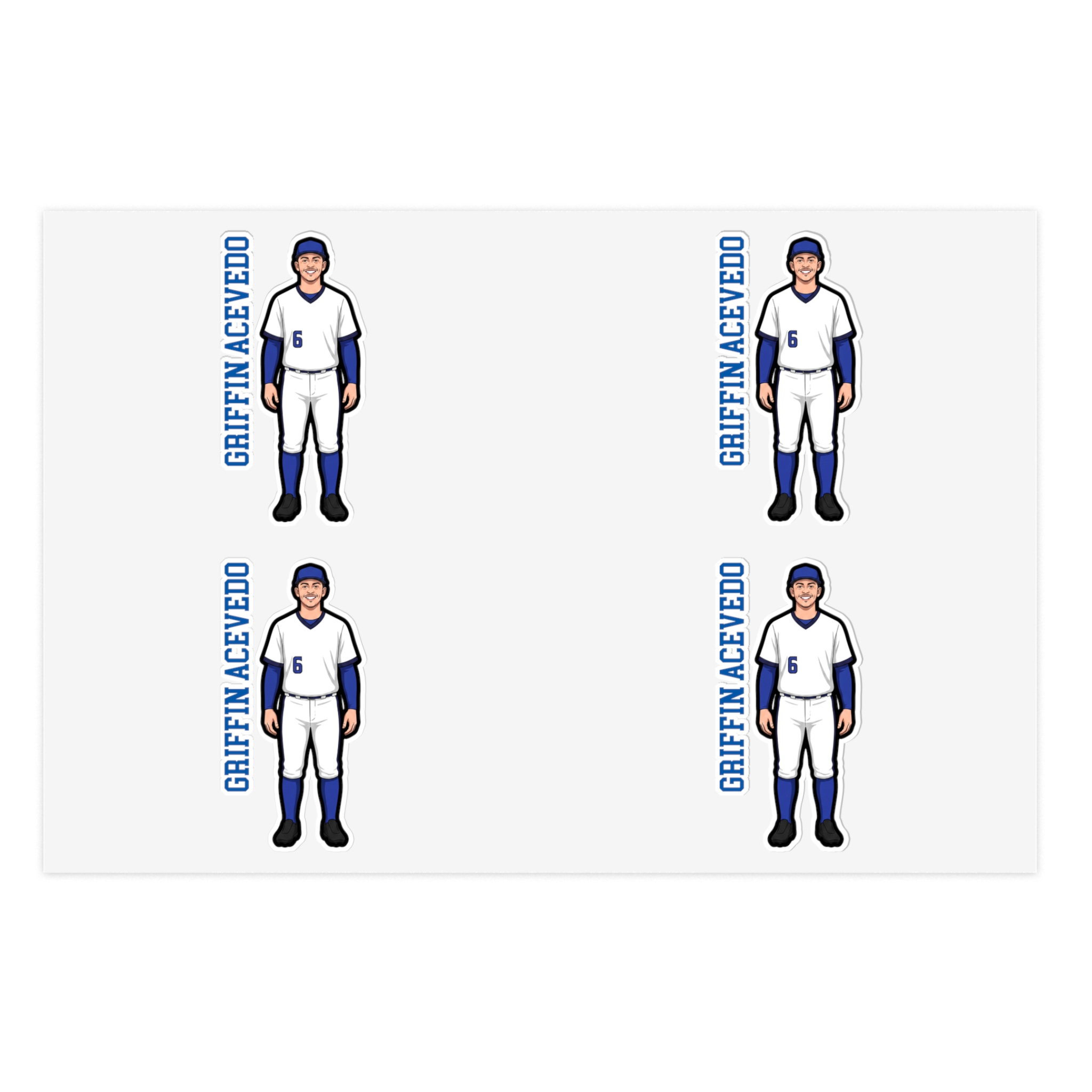 Sticker Sheet — character_name_vertical in Classic