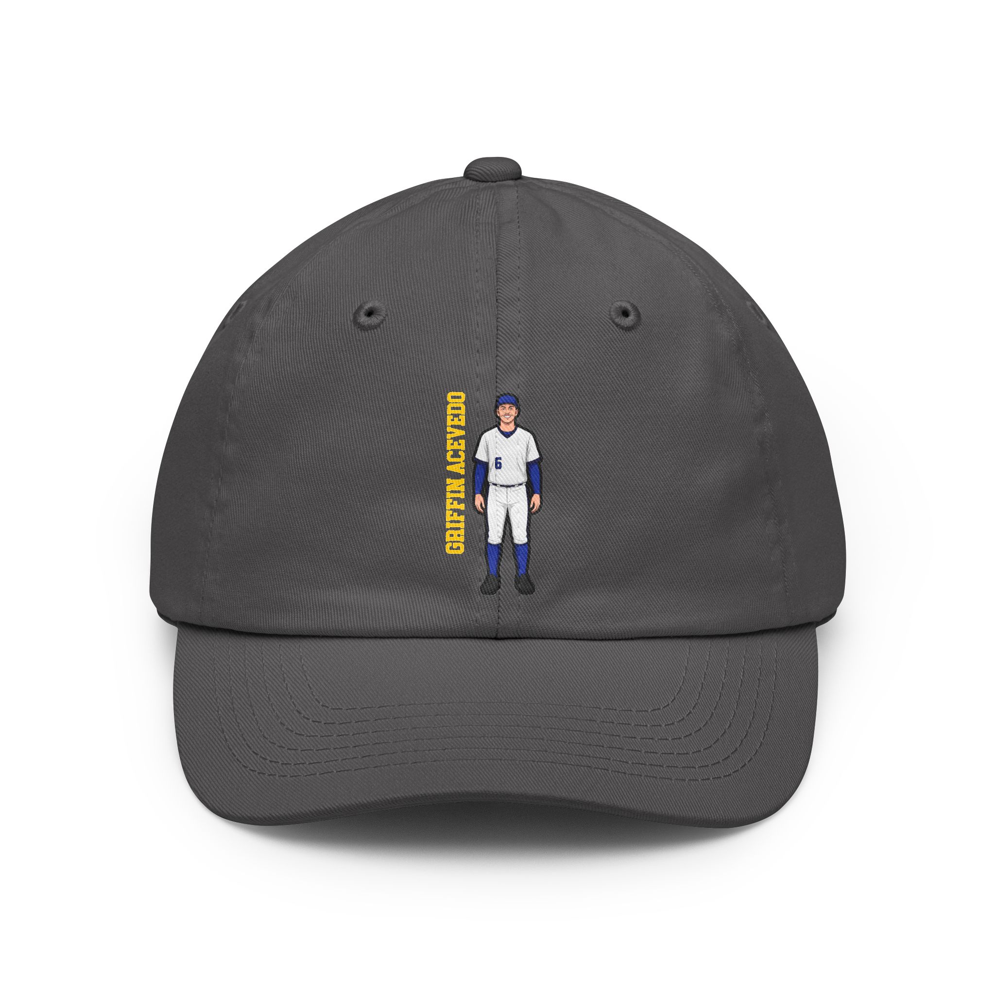 Classic Cap — character_name_vertical in Grey