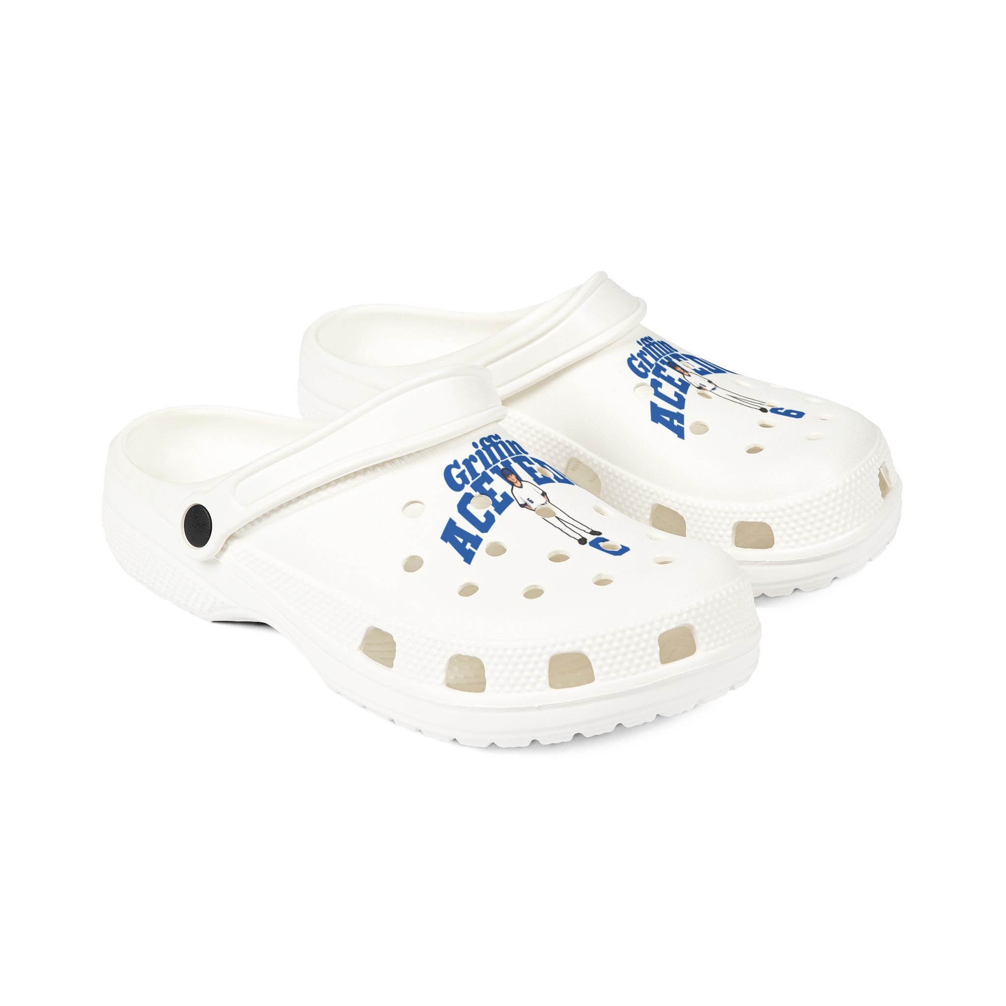 Rubber Clogs — character_signature_arch in White