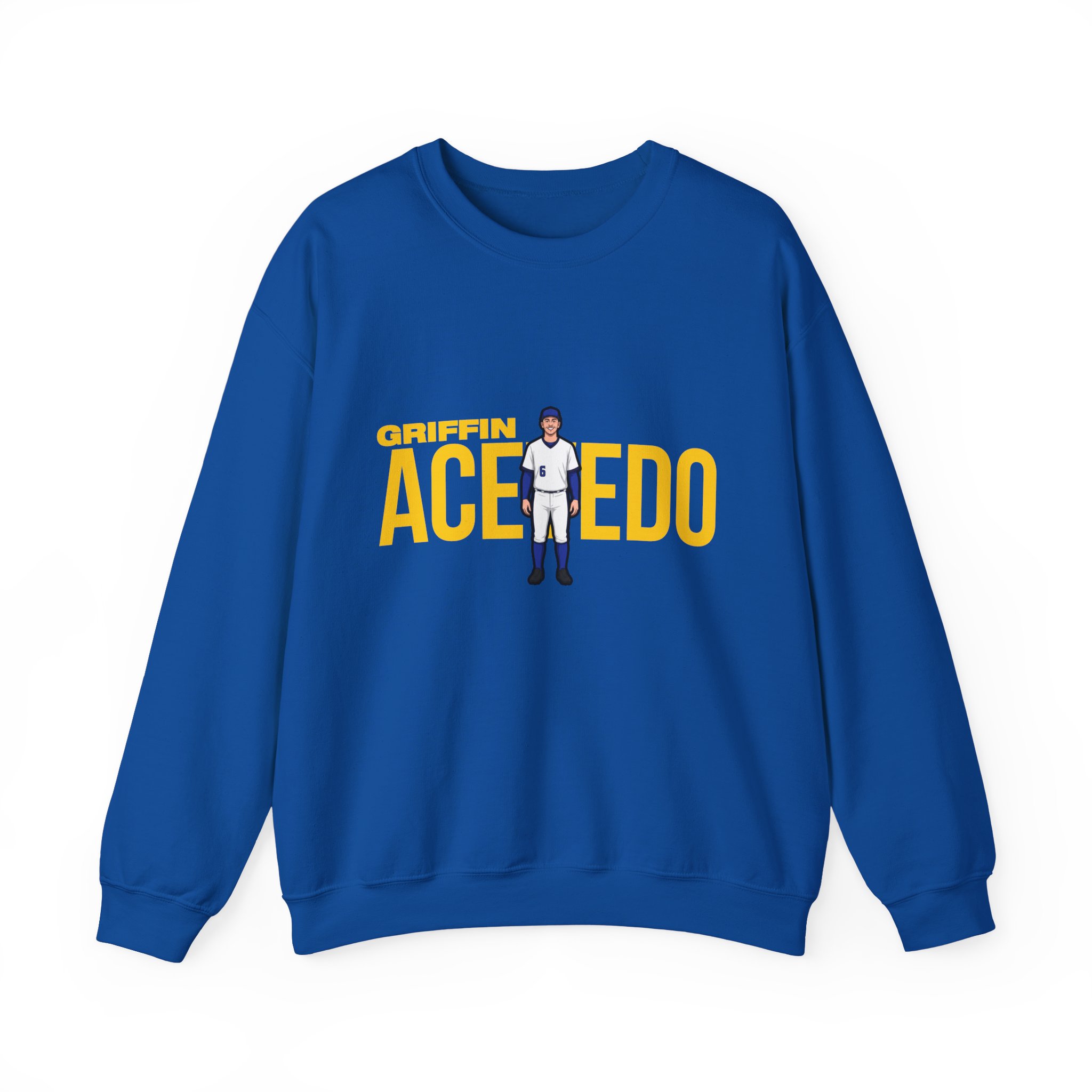 Crewneck Sweatshirt — character_player_name in Royal