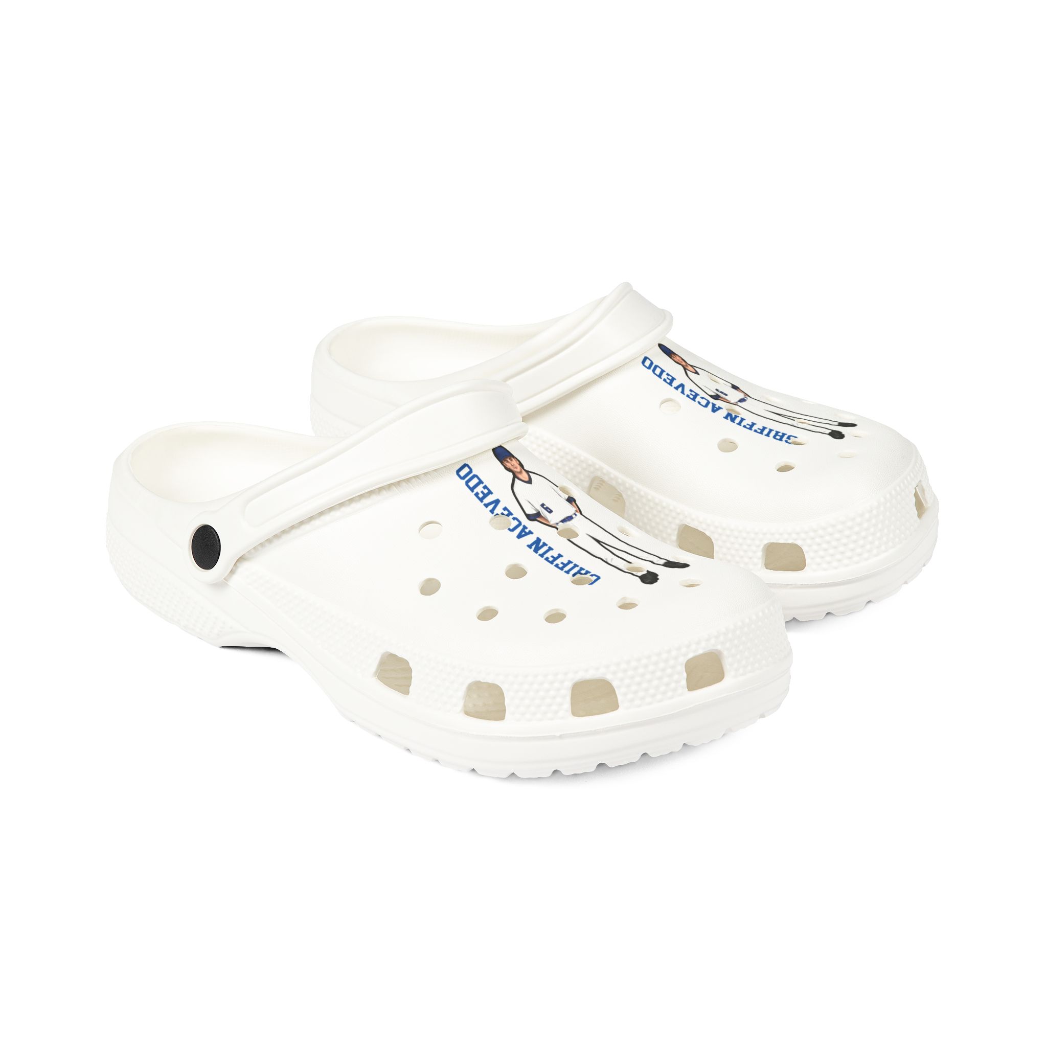 Rubber Clogs — character_name_vertical in White