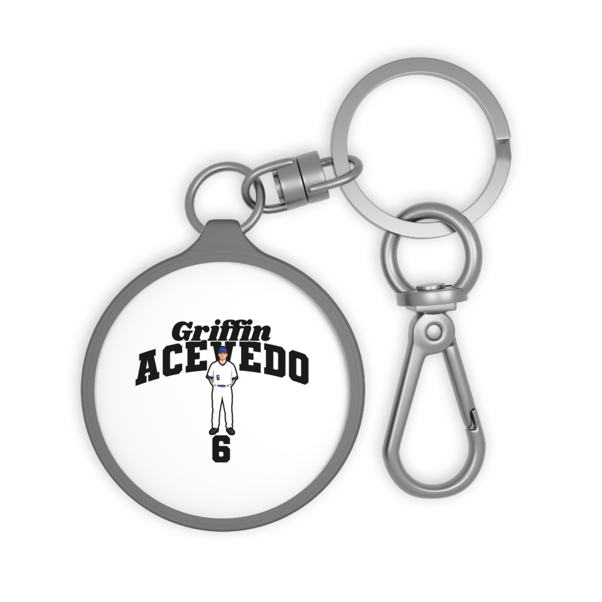 Keychain — character_signature_arch in Grey