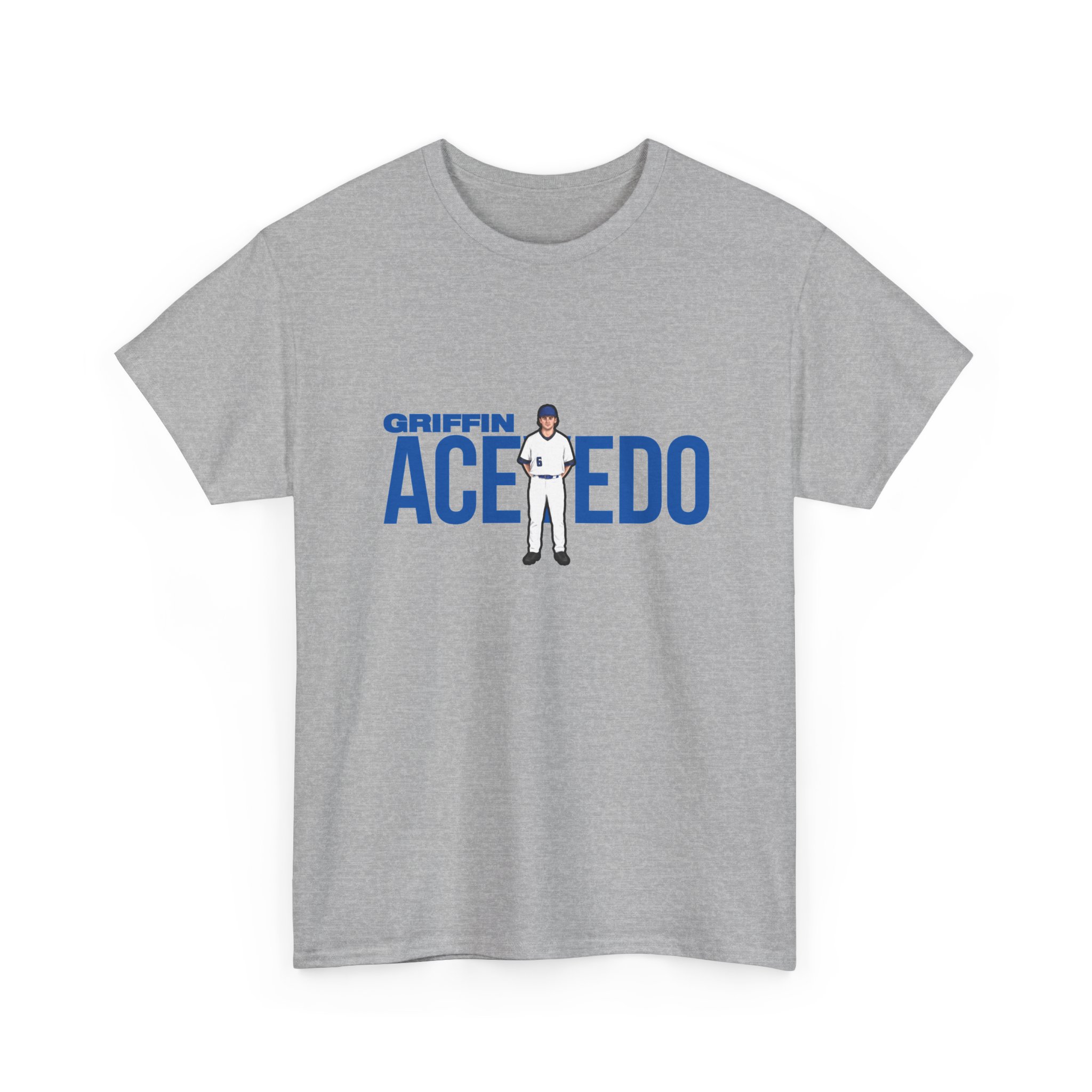 Tee — character_player_name in Grey