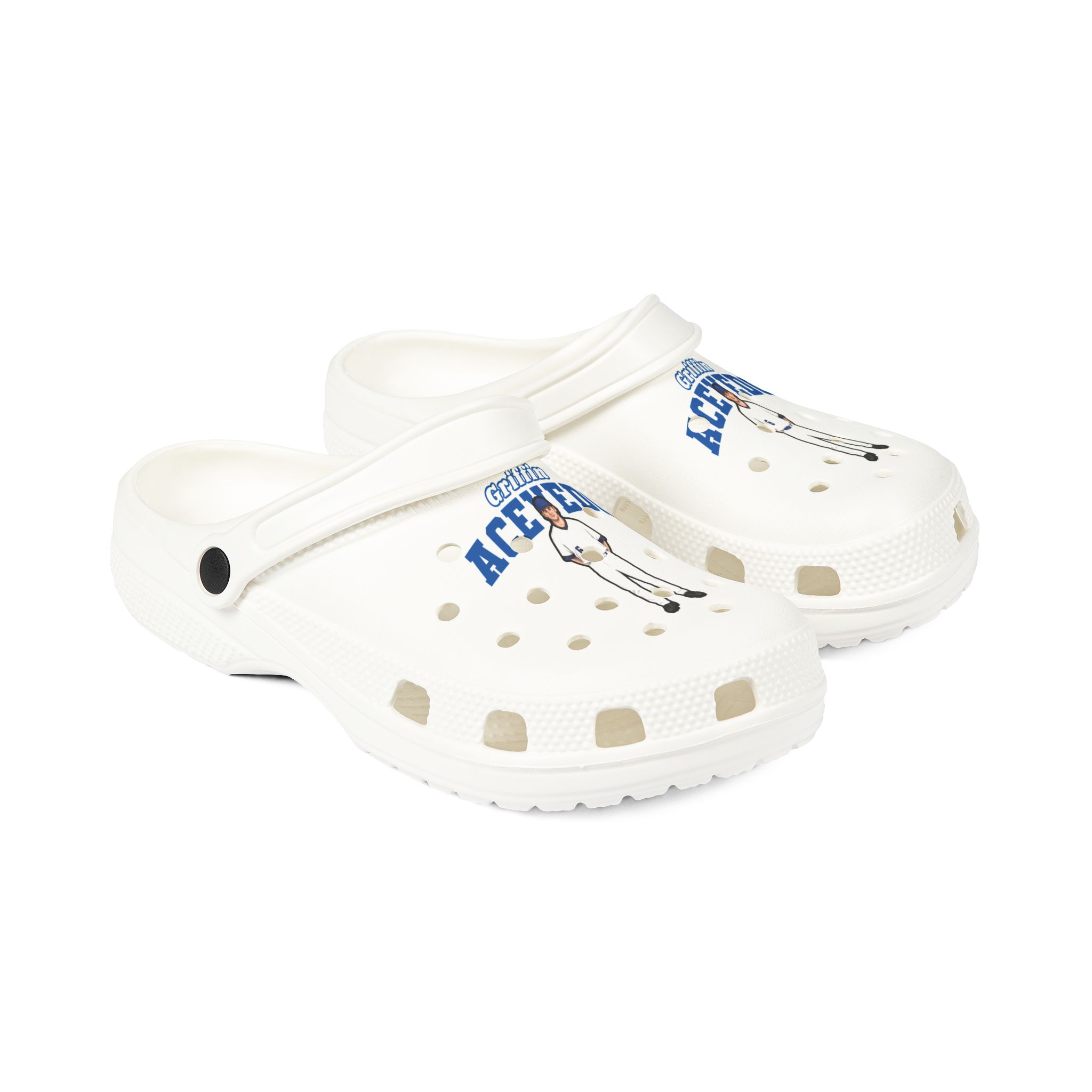 Rubber Clogs — character_name_arch in White