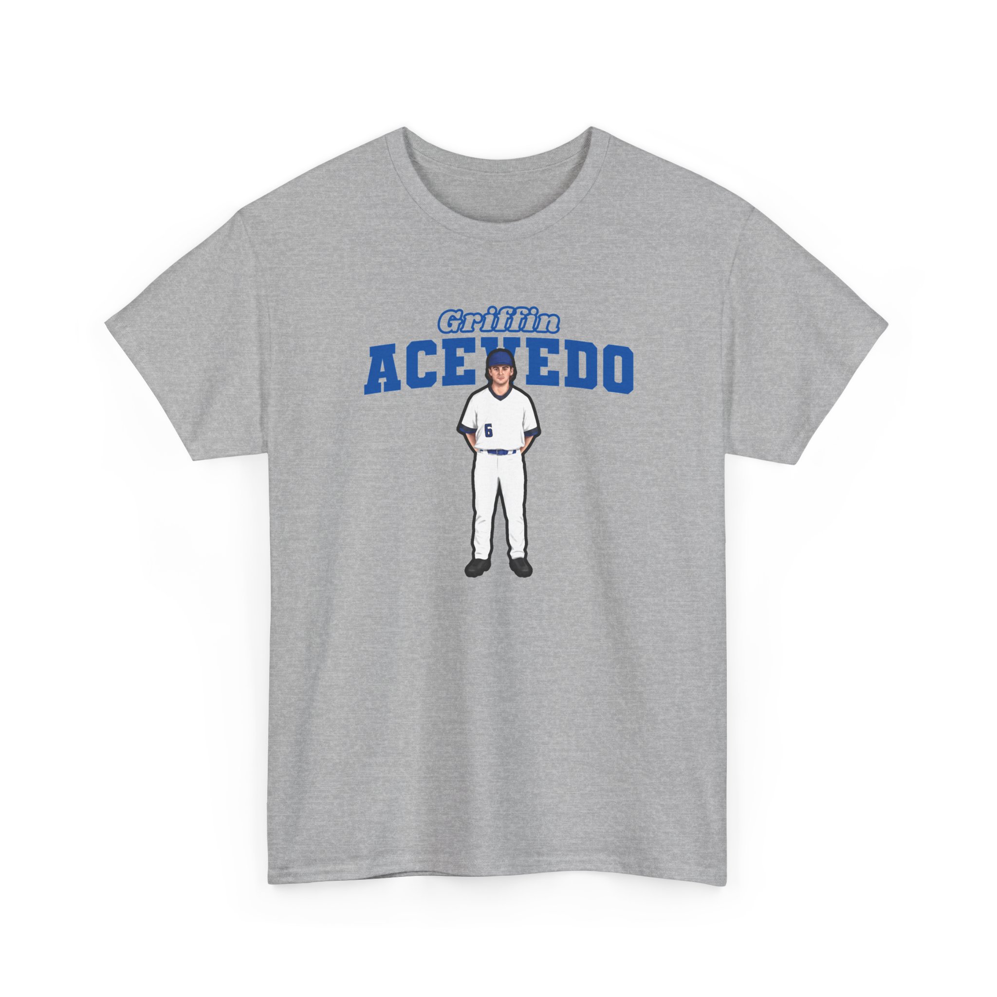 Tee — character_name_arch in Grey