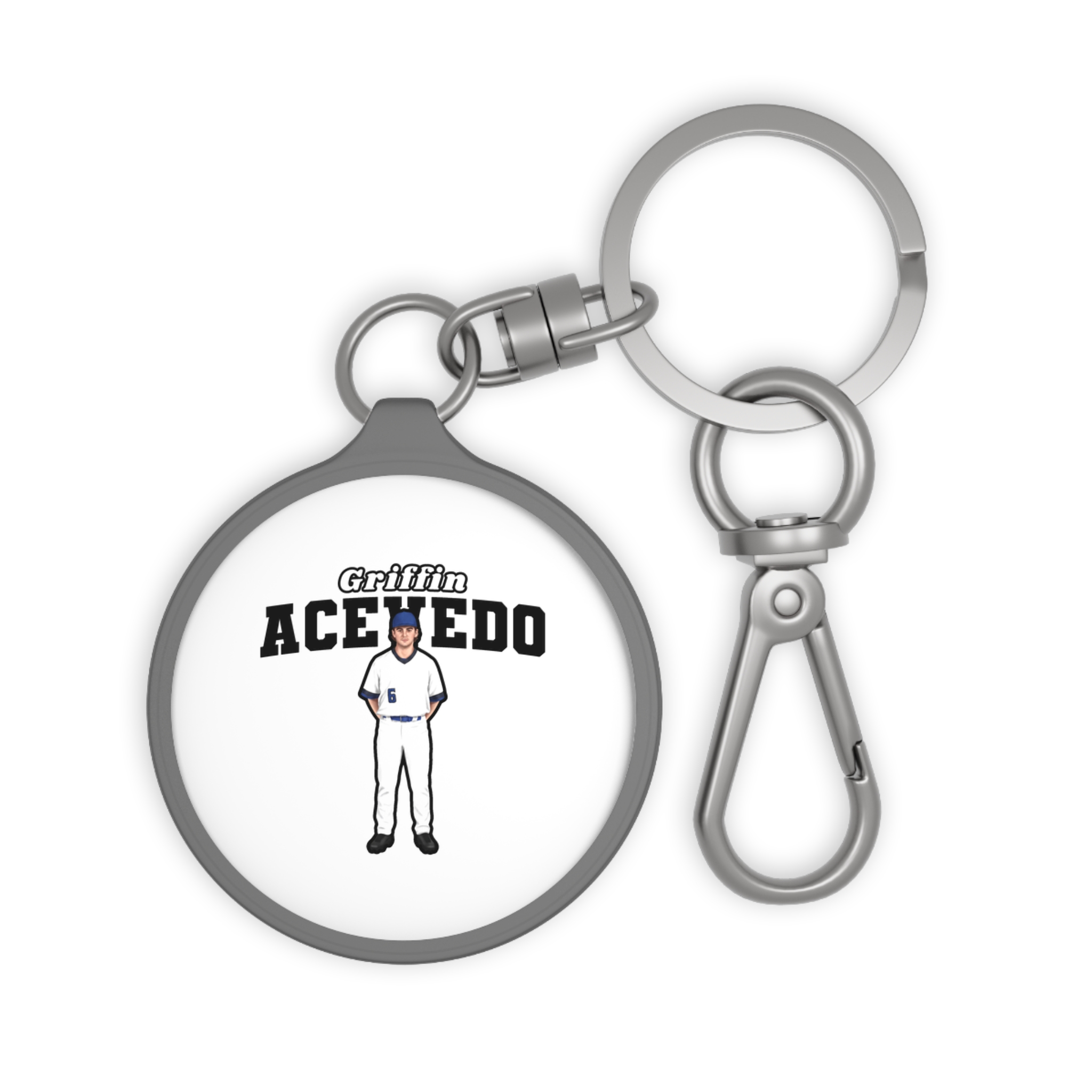 Keychain — character_name_arch in Grey