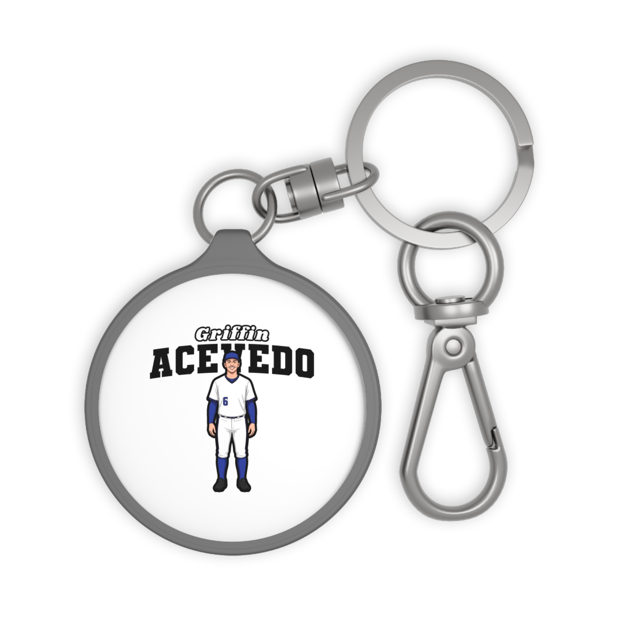 Keychain — character_name_arch in Grey