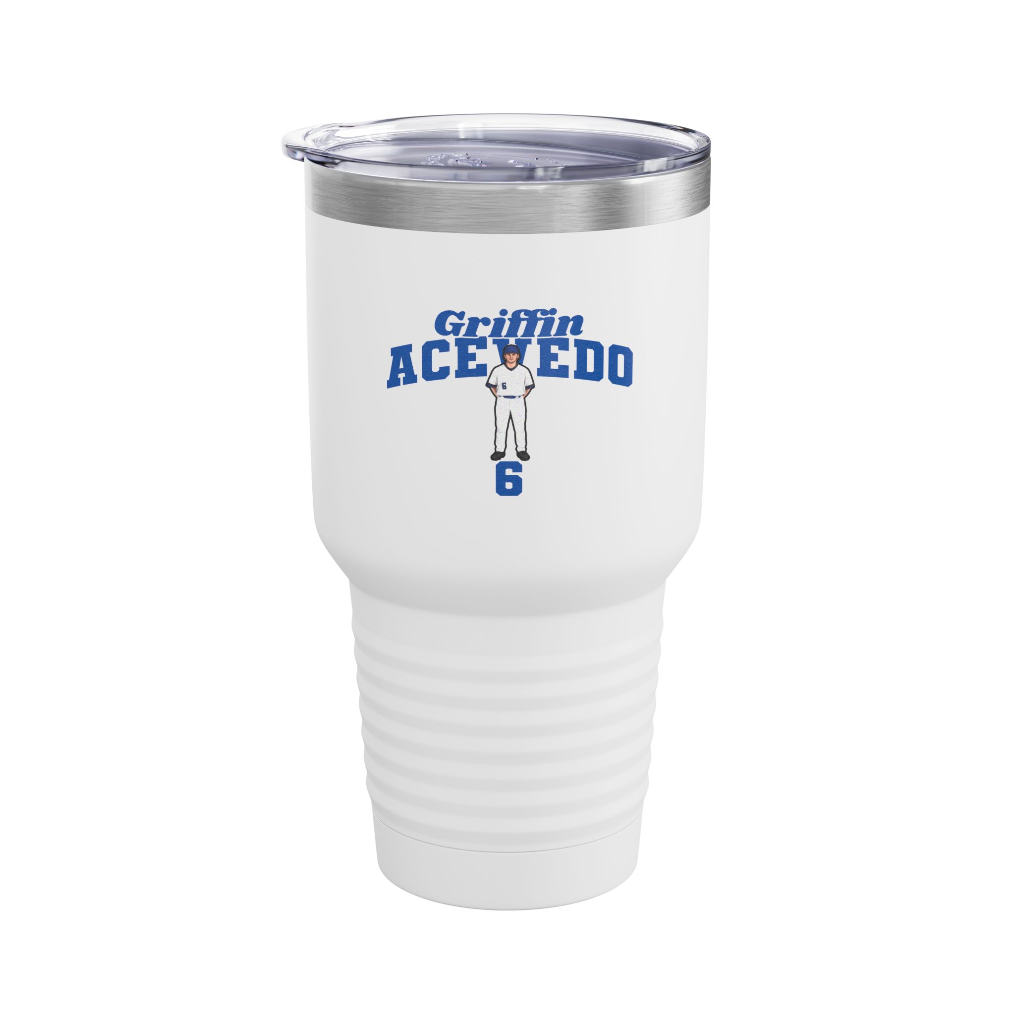 30oz Tumbler — character_signature_arch in White