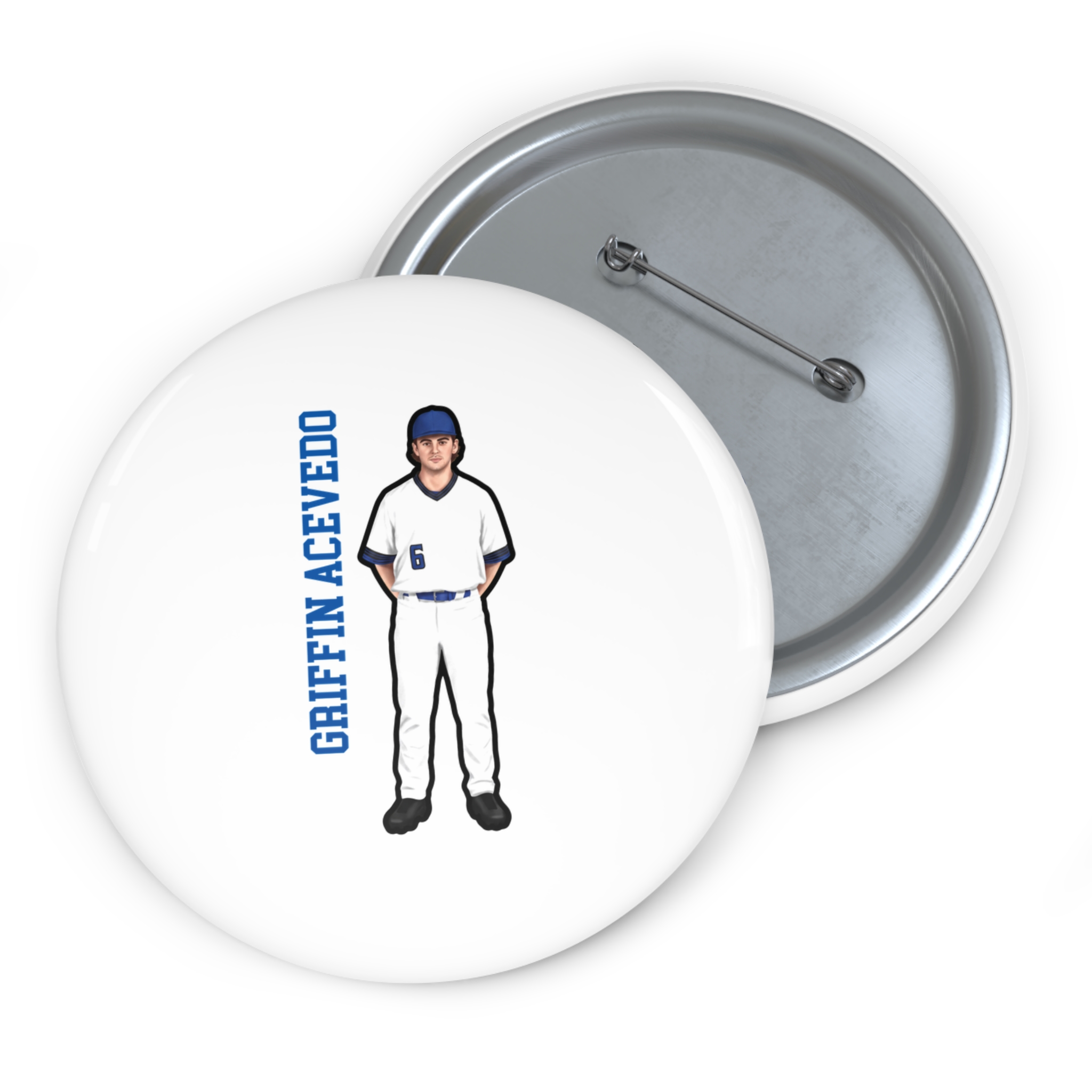 Game Day Pin — character_name_vertical in Classic