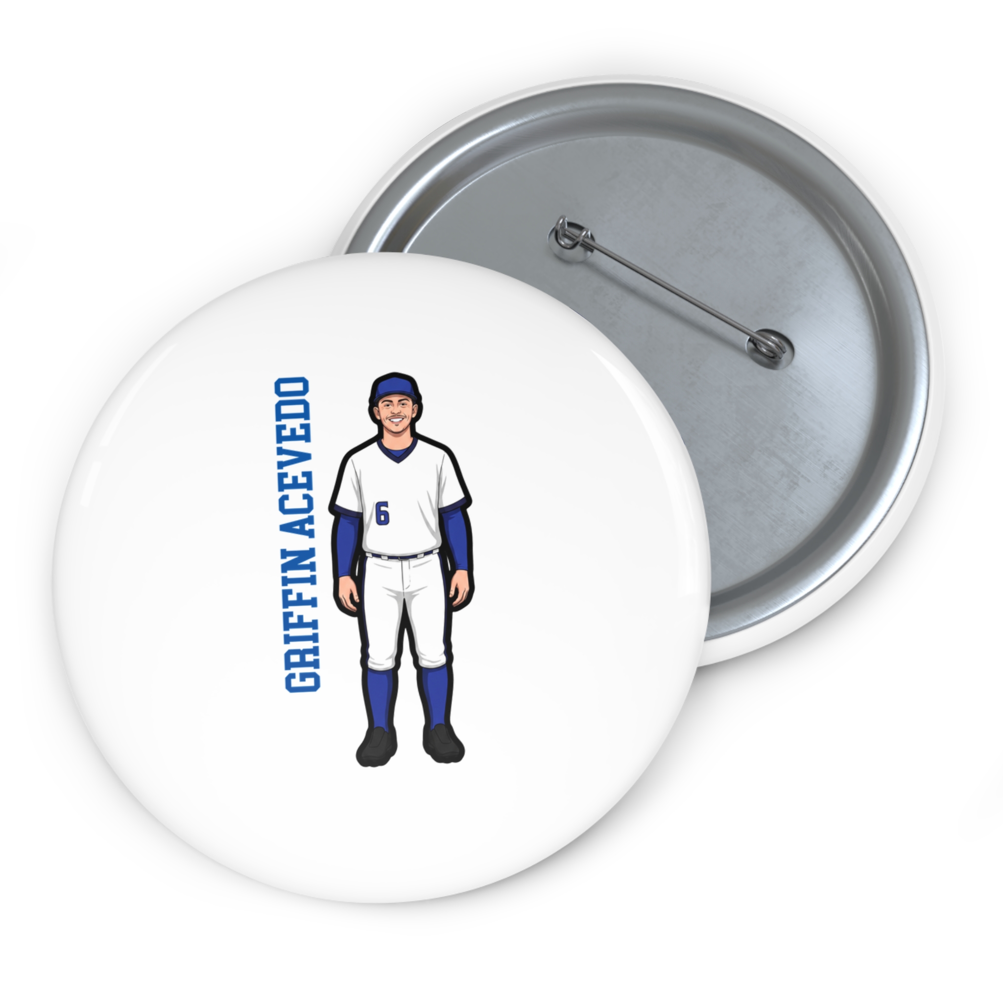 Game Day Pin — character_name_vertical in Classic