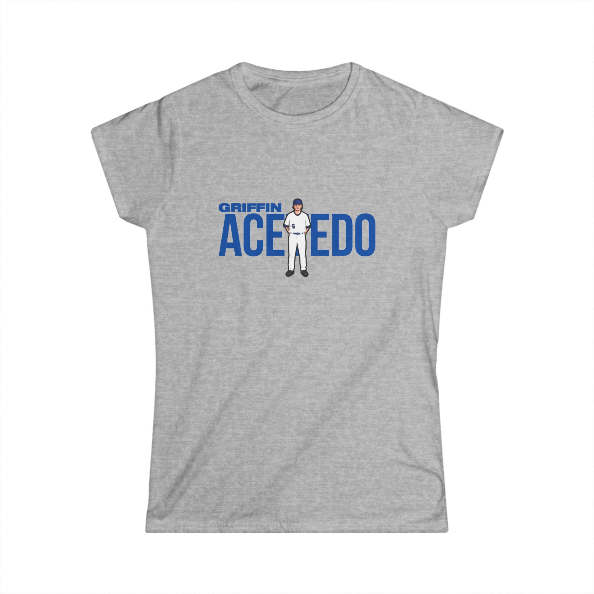Women's Softstyle Tee — character_player_name in Grey