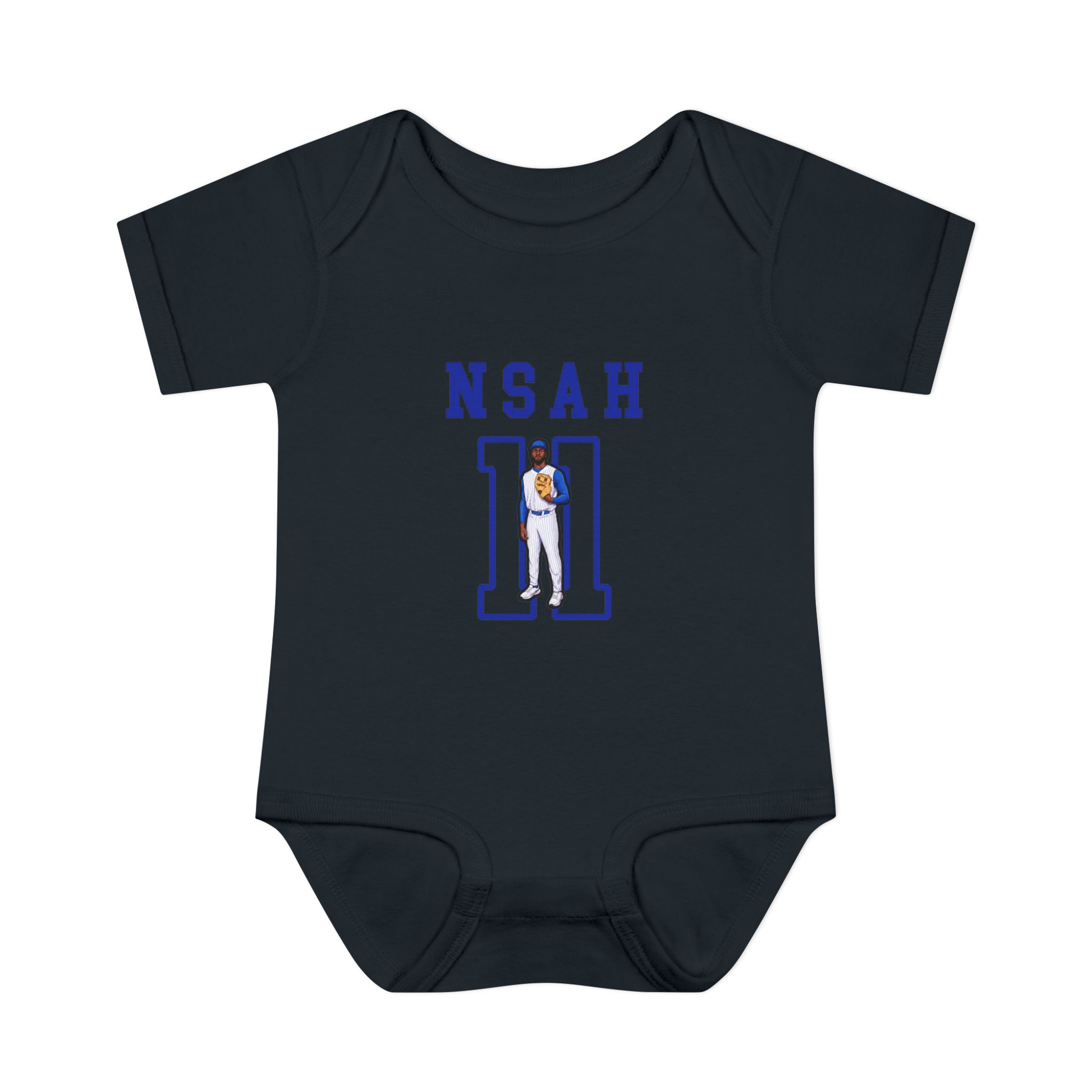 Baby Onesie — character_shirsey in Black