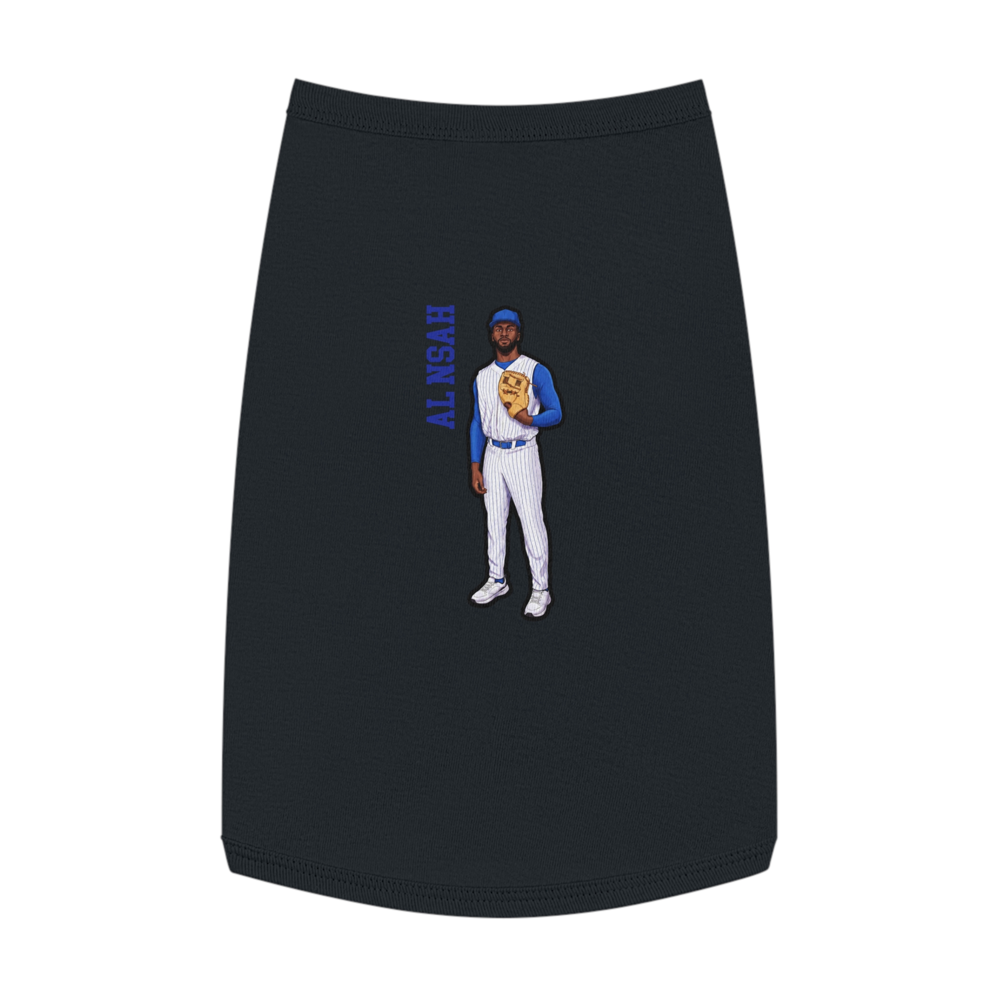 Pet Tank Top — character_name_vertical in Black