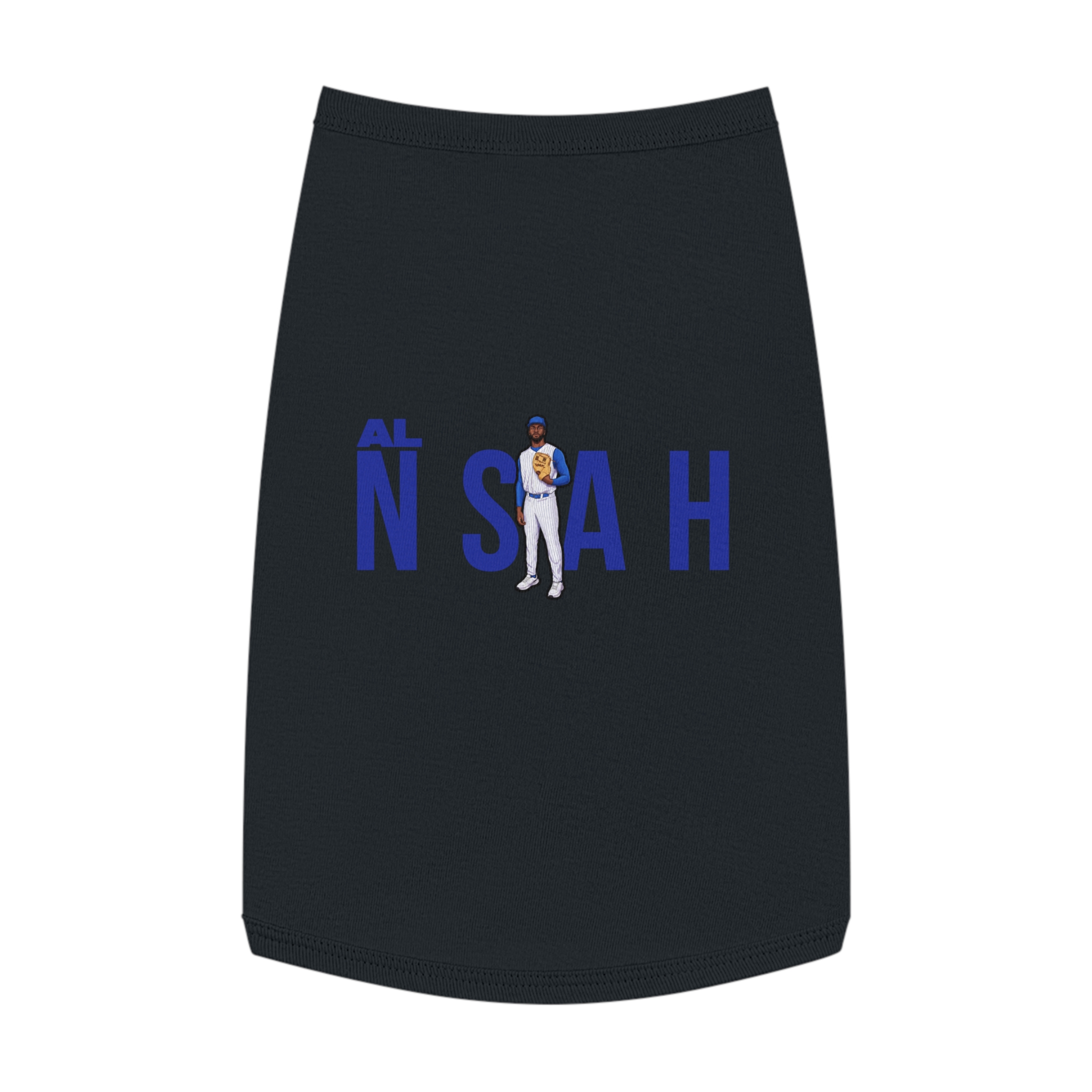 Pet Tank Top — character_player_name in Black