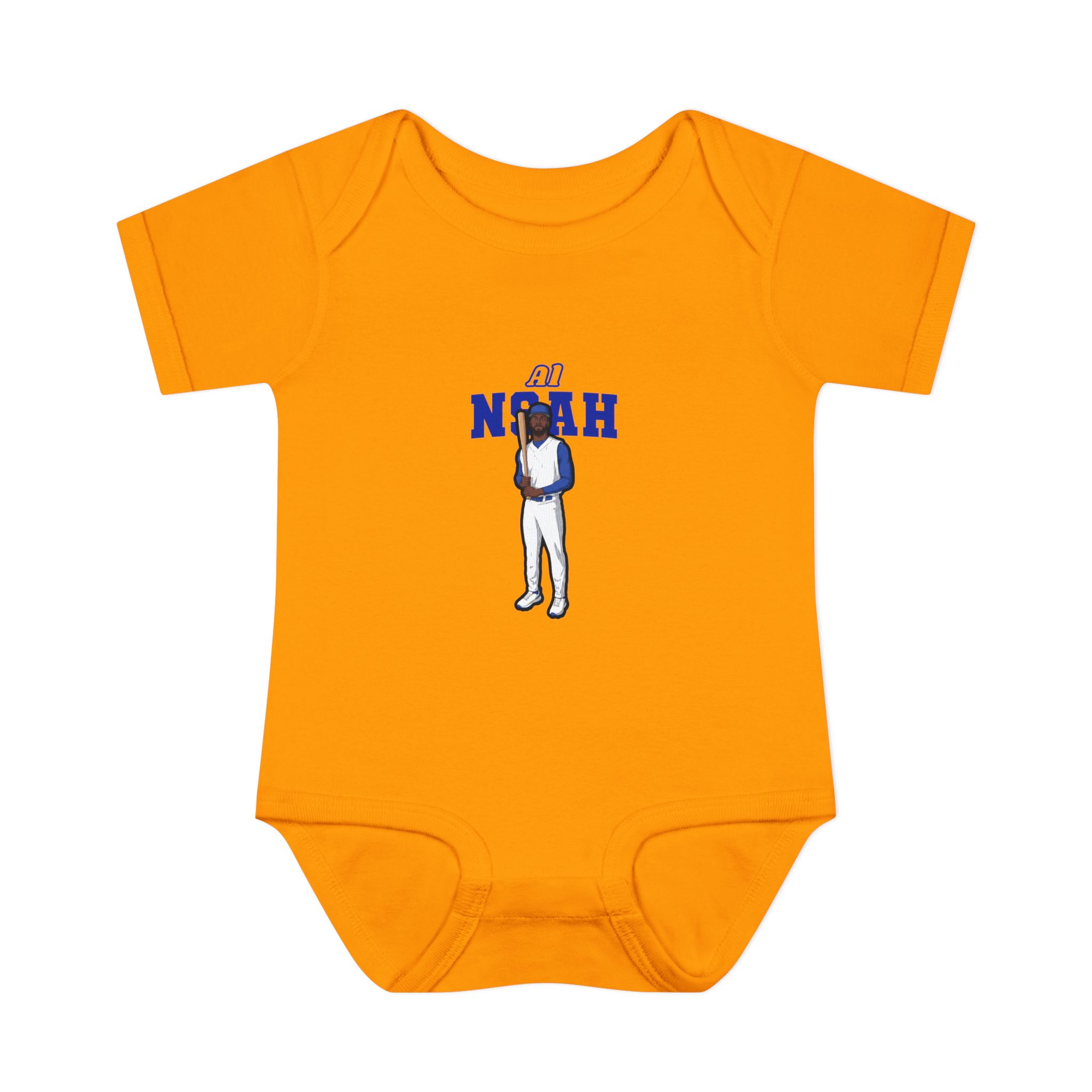 Baby Onesie — character_name_arch in Gold