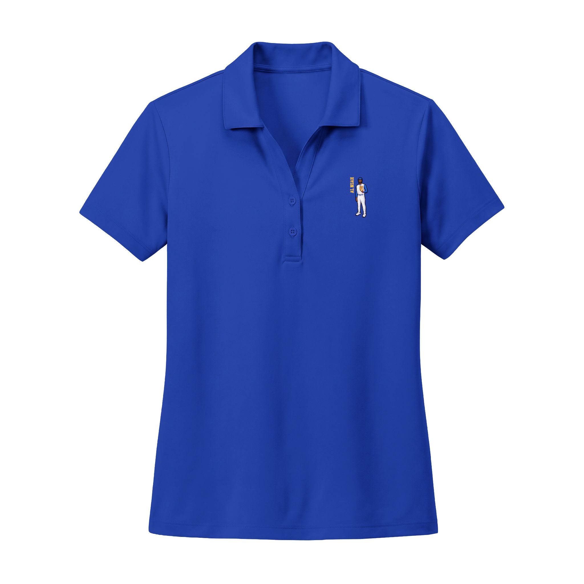 Women's Polo — character_name_vertical in Royal