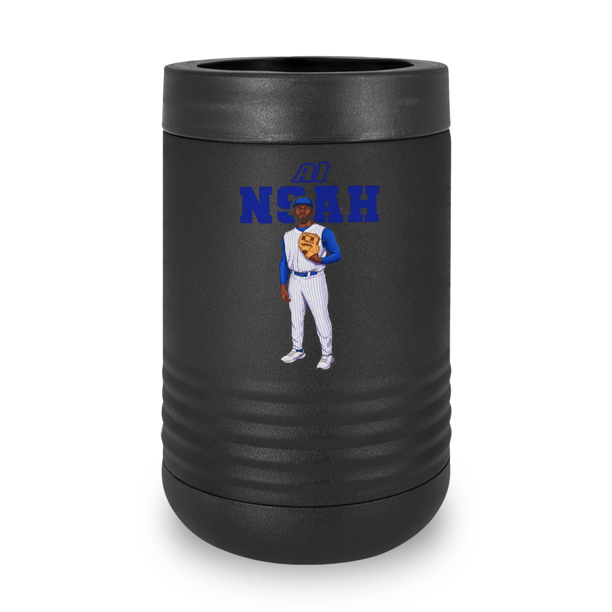 Stainless Can Cooler — character_name_arch in Black