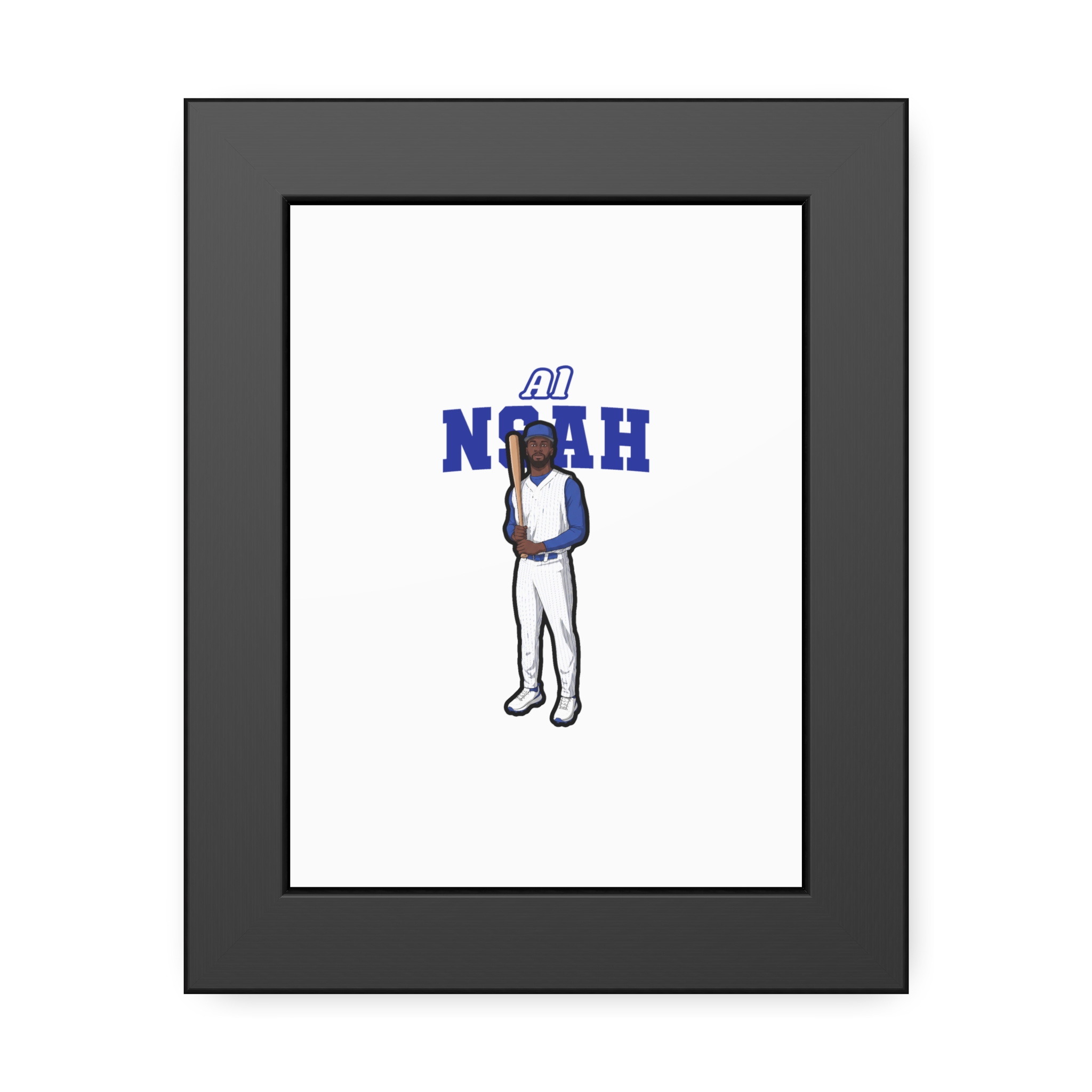 Framed Poster — character_name_arch in Black