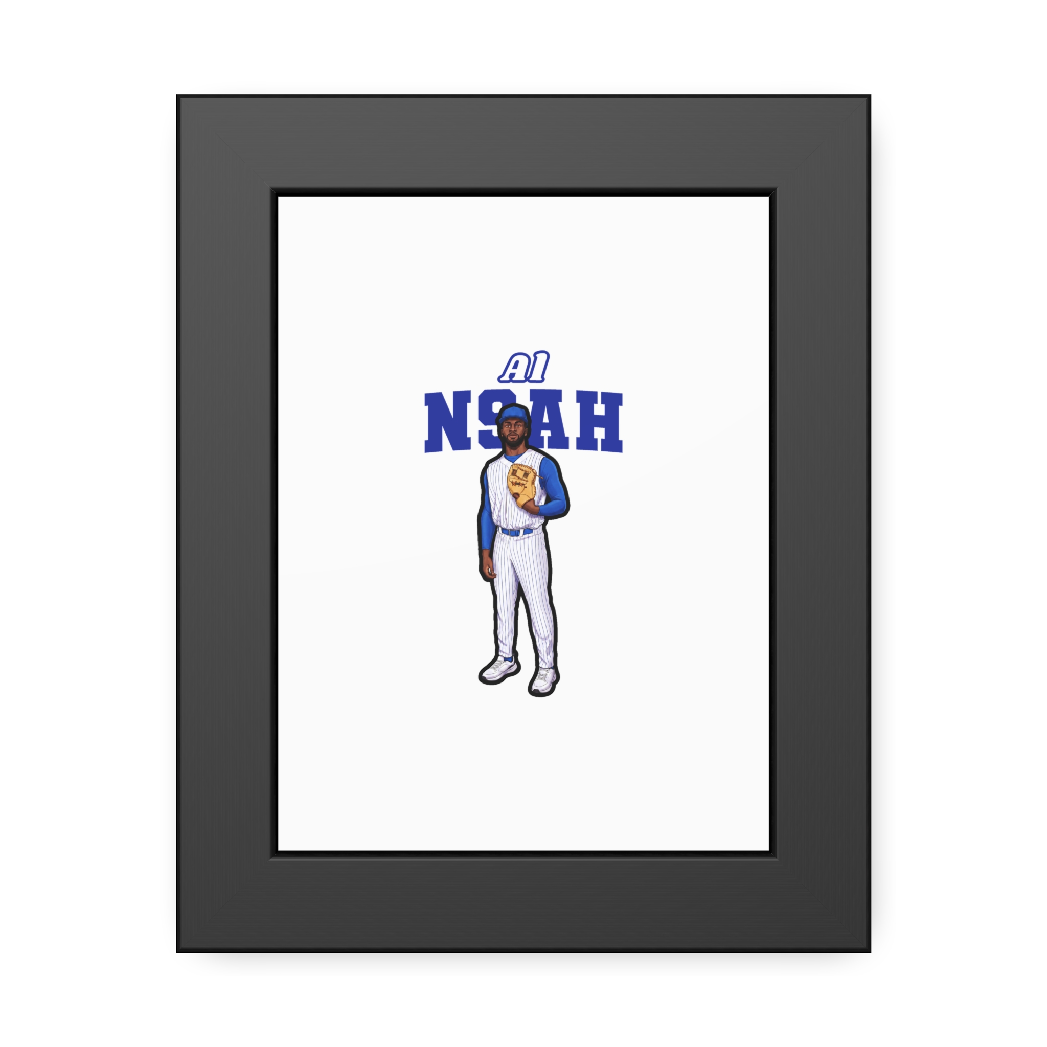Framed Poster — character_name_arch in Black