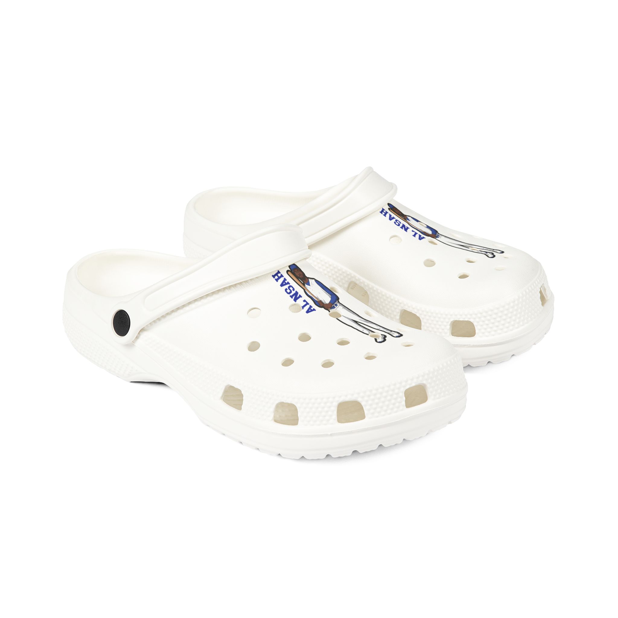 Rubber Clogs — character_name_vertical in White