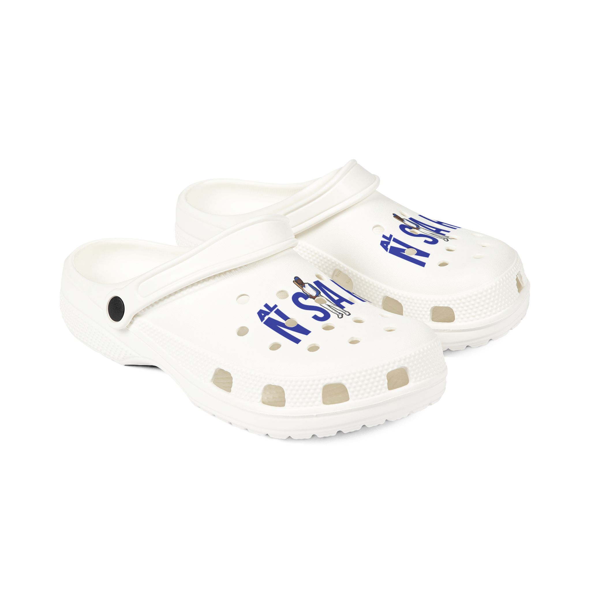 Rubber Clogs — character_player_name in White