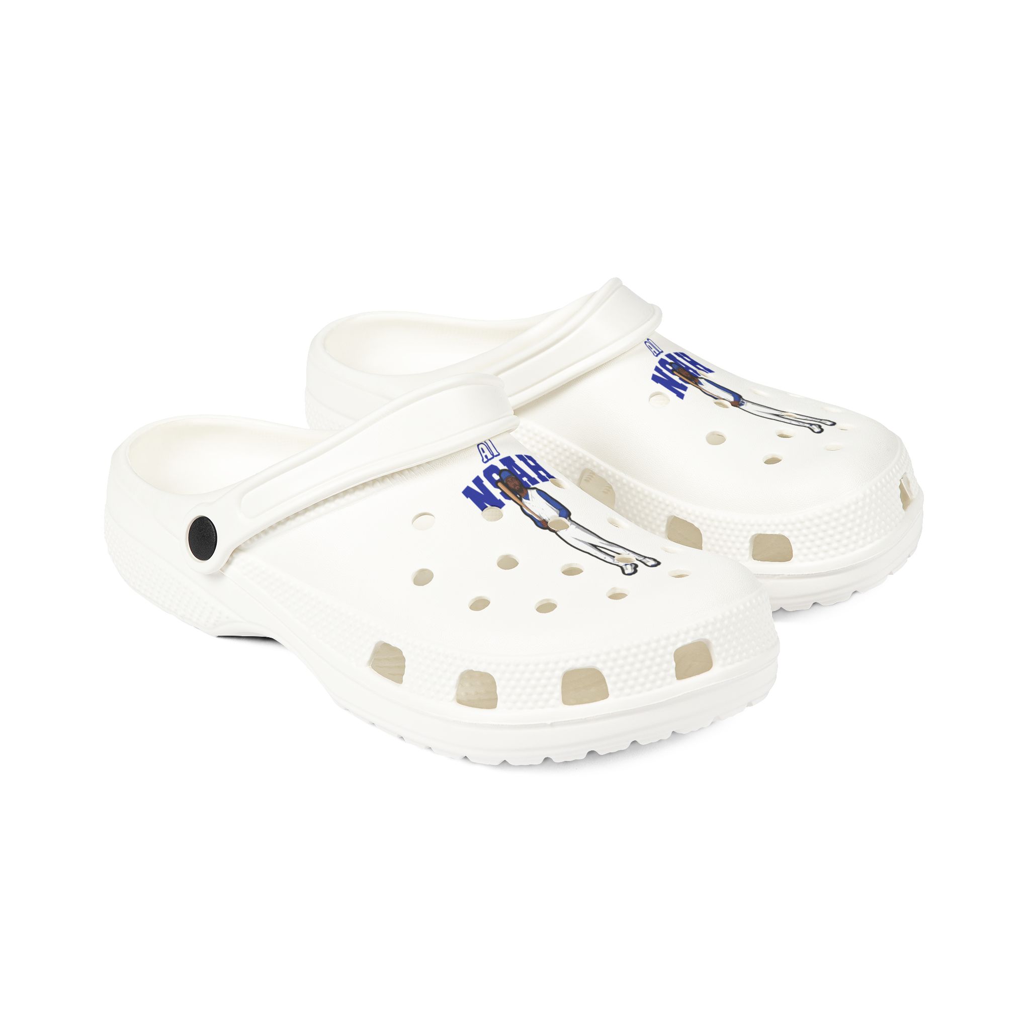 Rubber Clogs — character_name_arch in White