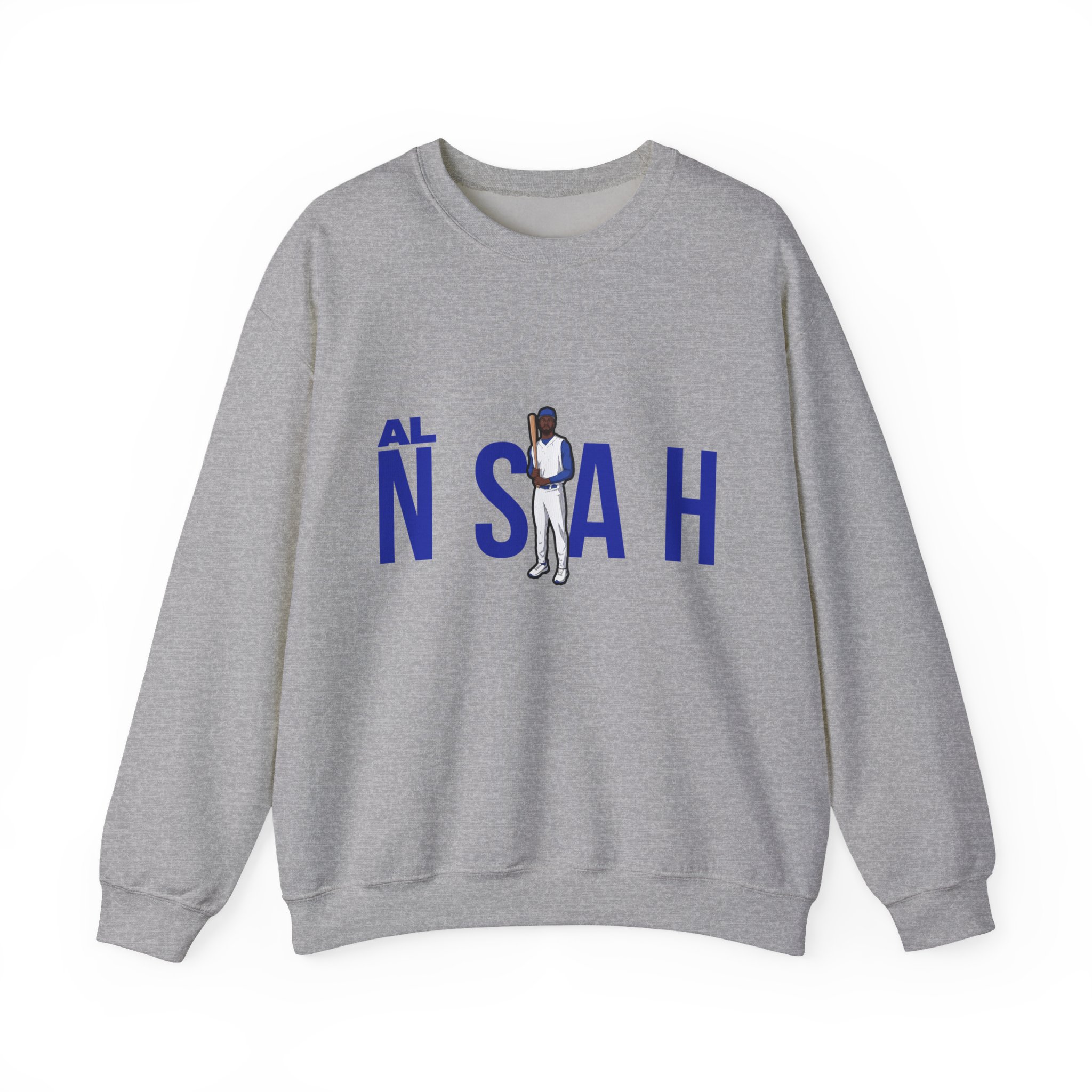 Crewneck Sweatshirt — character_player_name in Grey