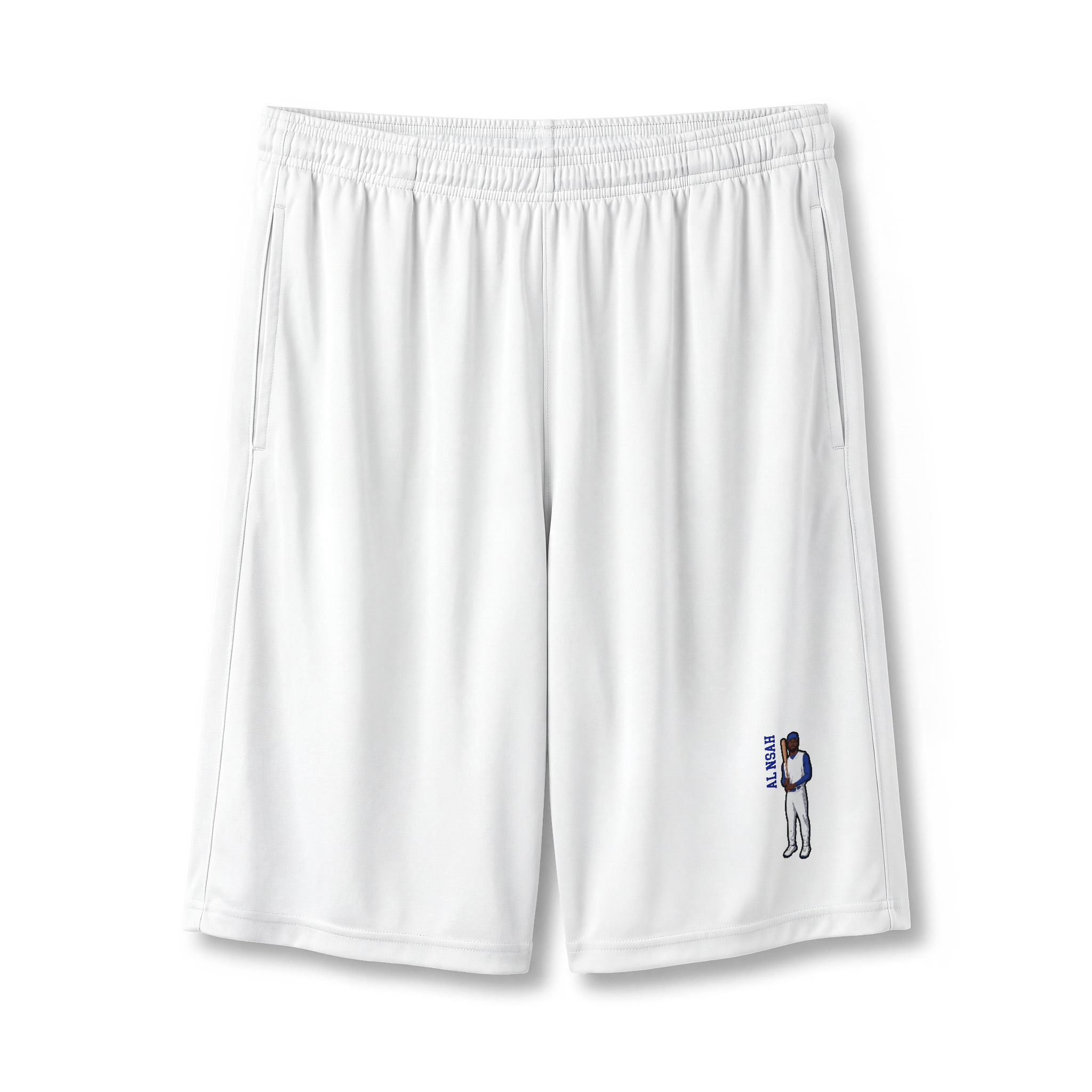 Shorts — character_name_vertical in White