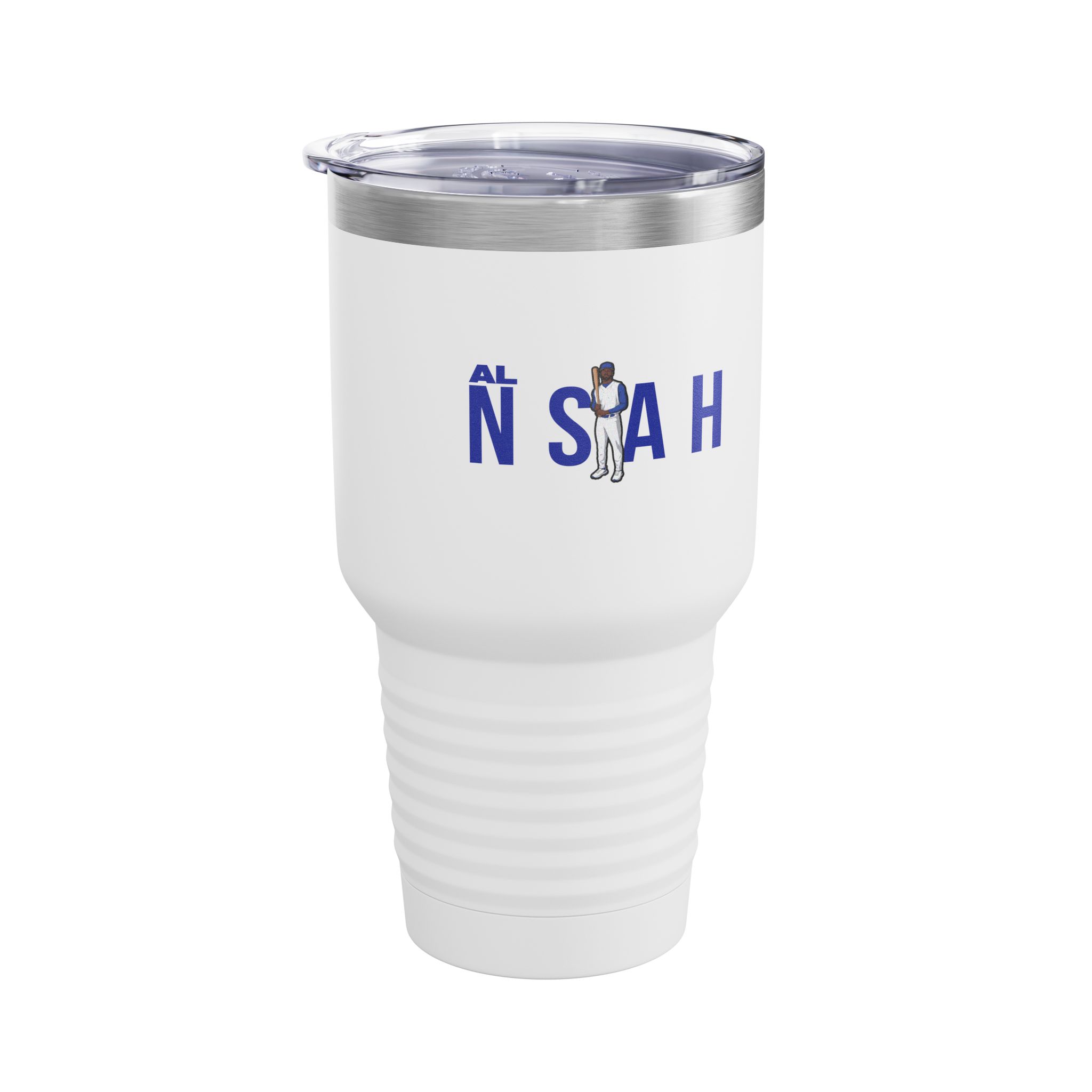 30oz Tumbler — character_player_name in White