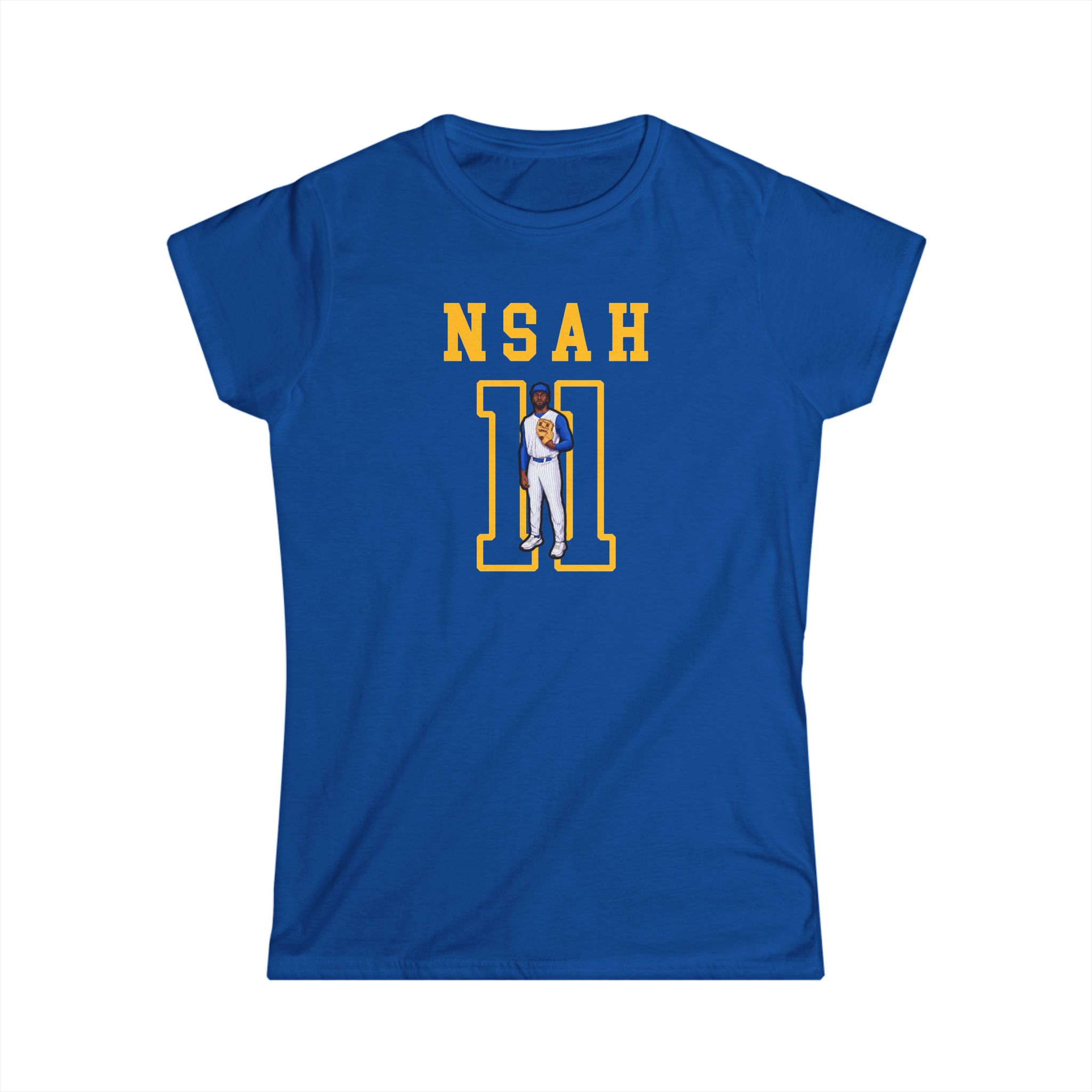Women's Softstyle Tee — character_shirsey in Royal