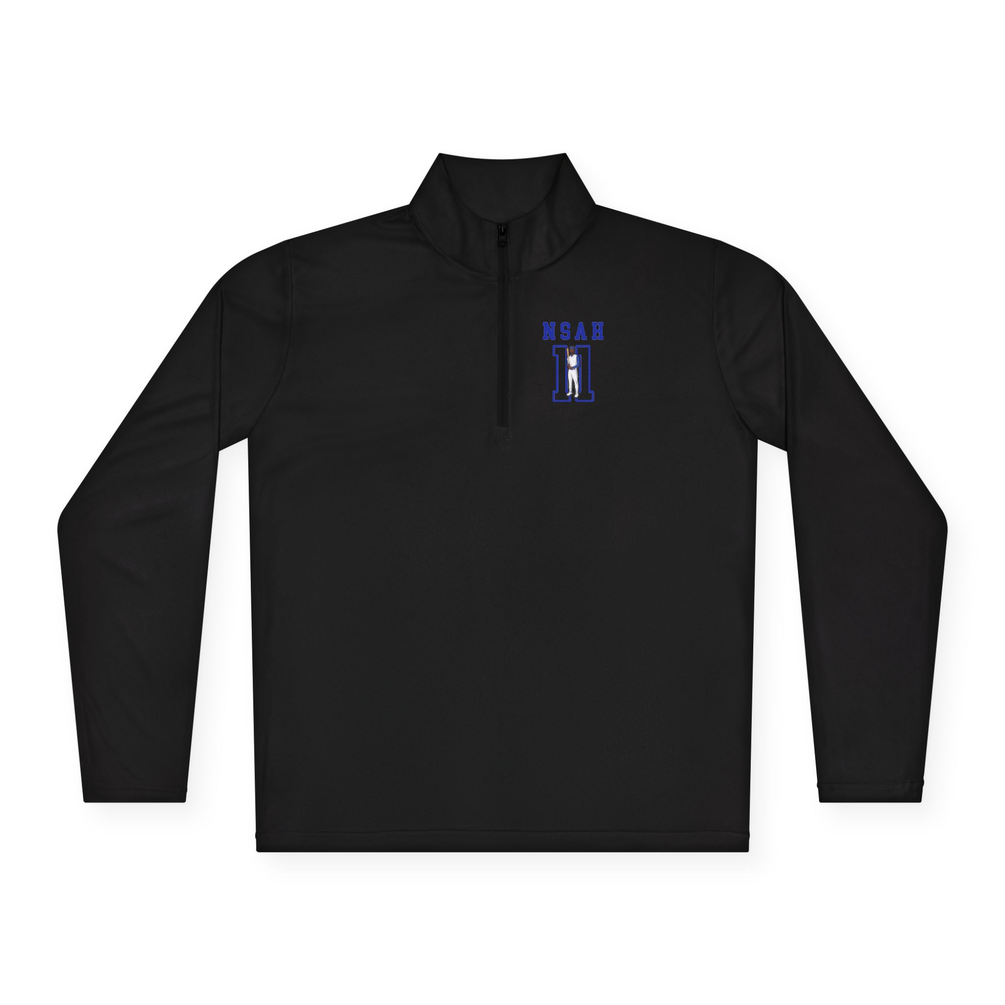 Q-Zip Pullover — character_shirsey in Black
