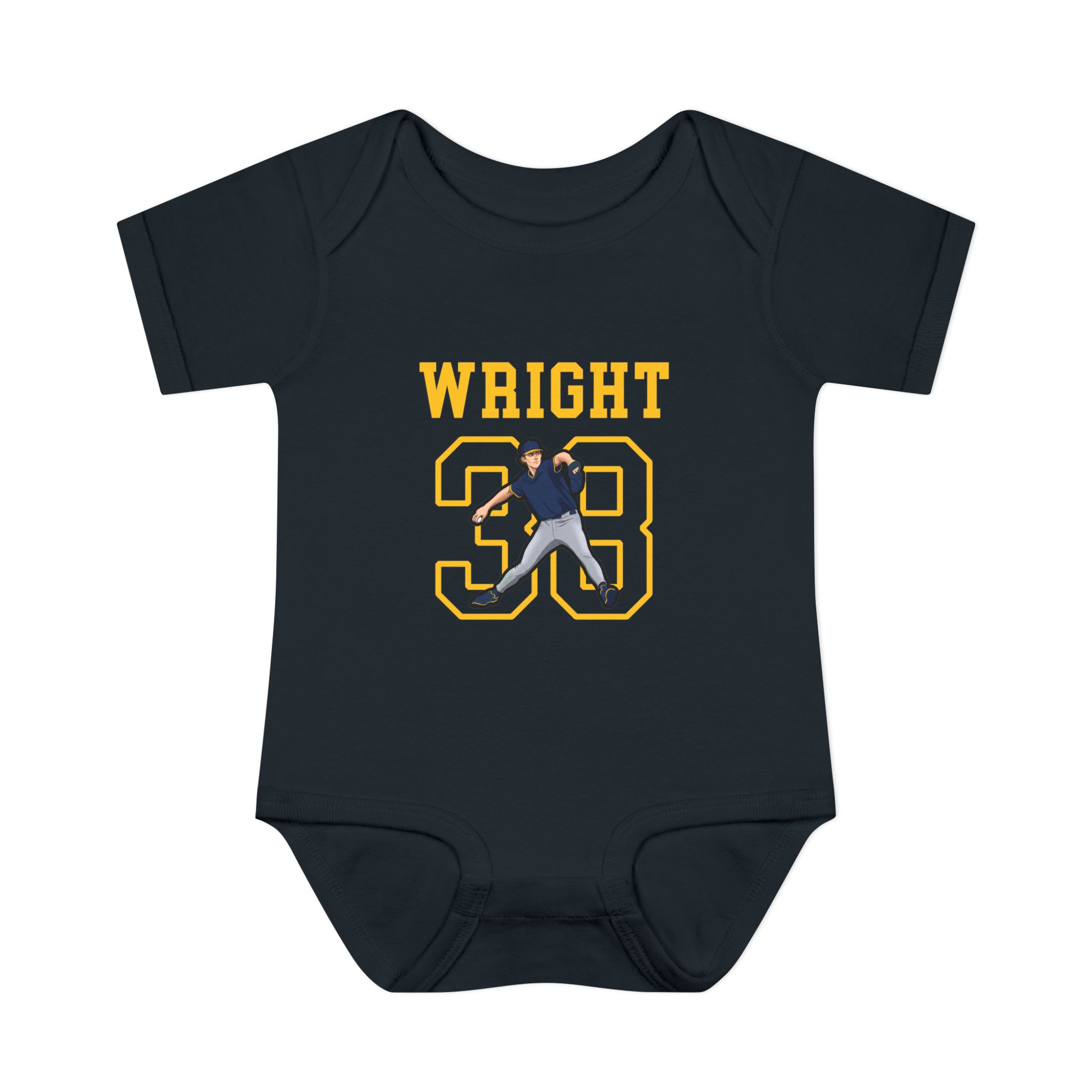 Baby Onesie — character_shirsey in Black
