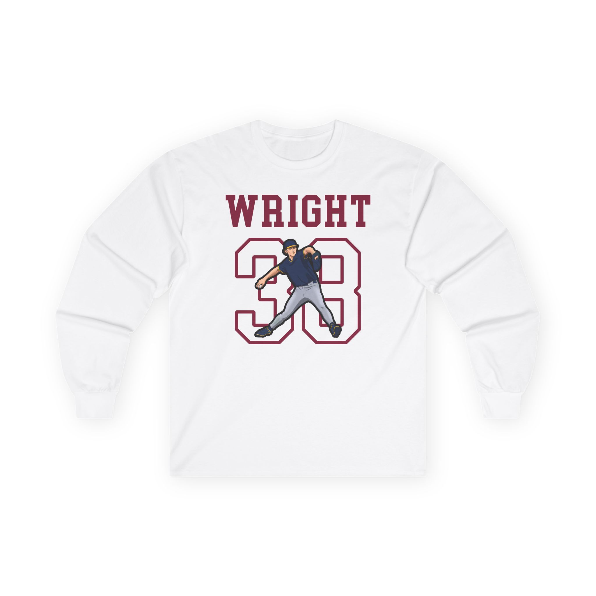 Long Sleeve Tee — character_shirsey in White