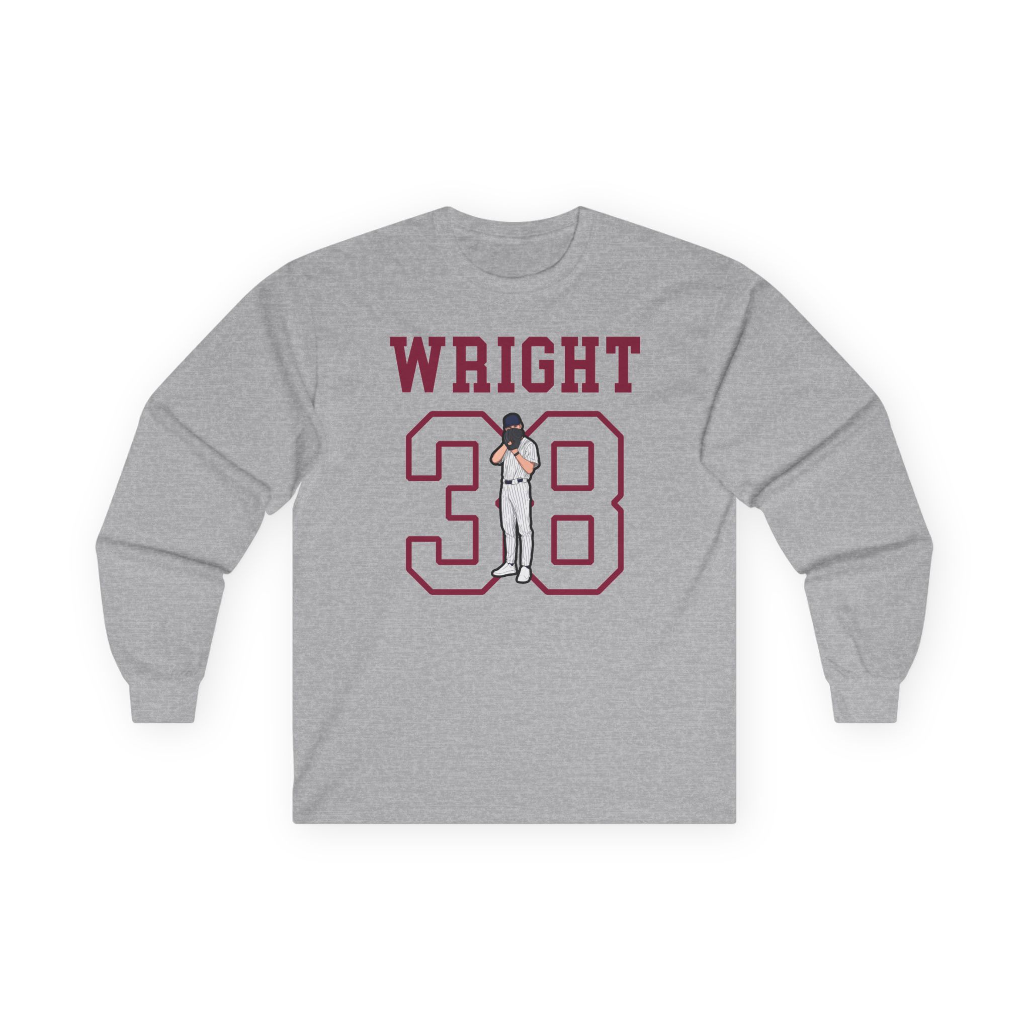 Long Sleeve Tee — character_shirsey in Grey
