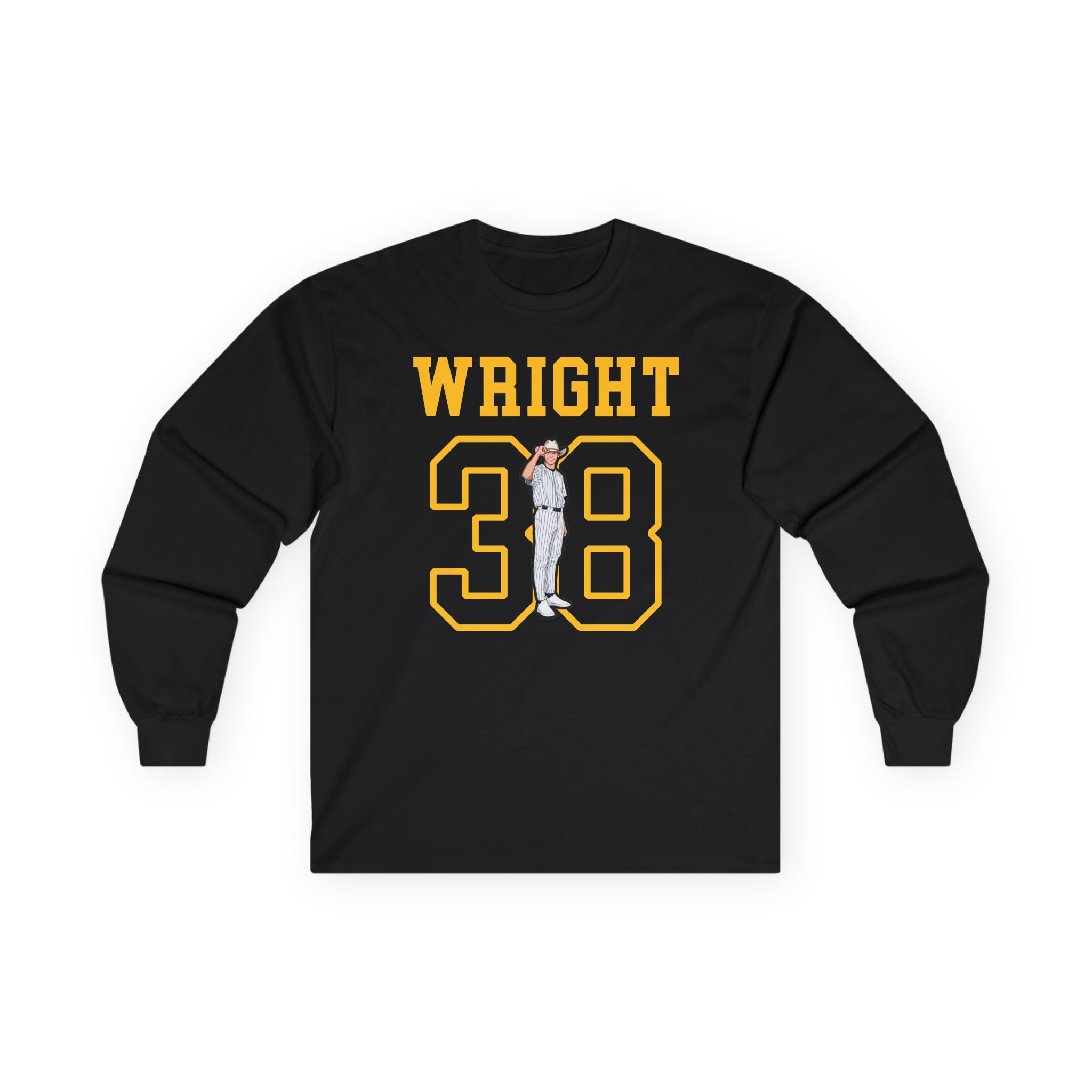 Long Sleeve Tee — character_shirsey in Black