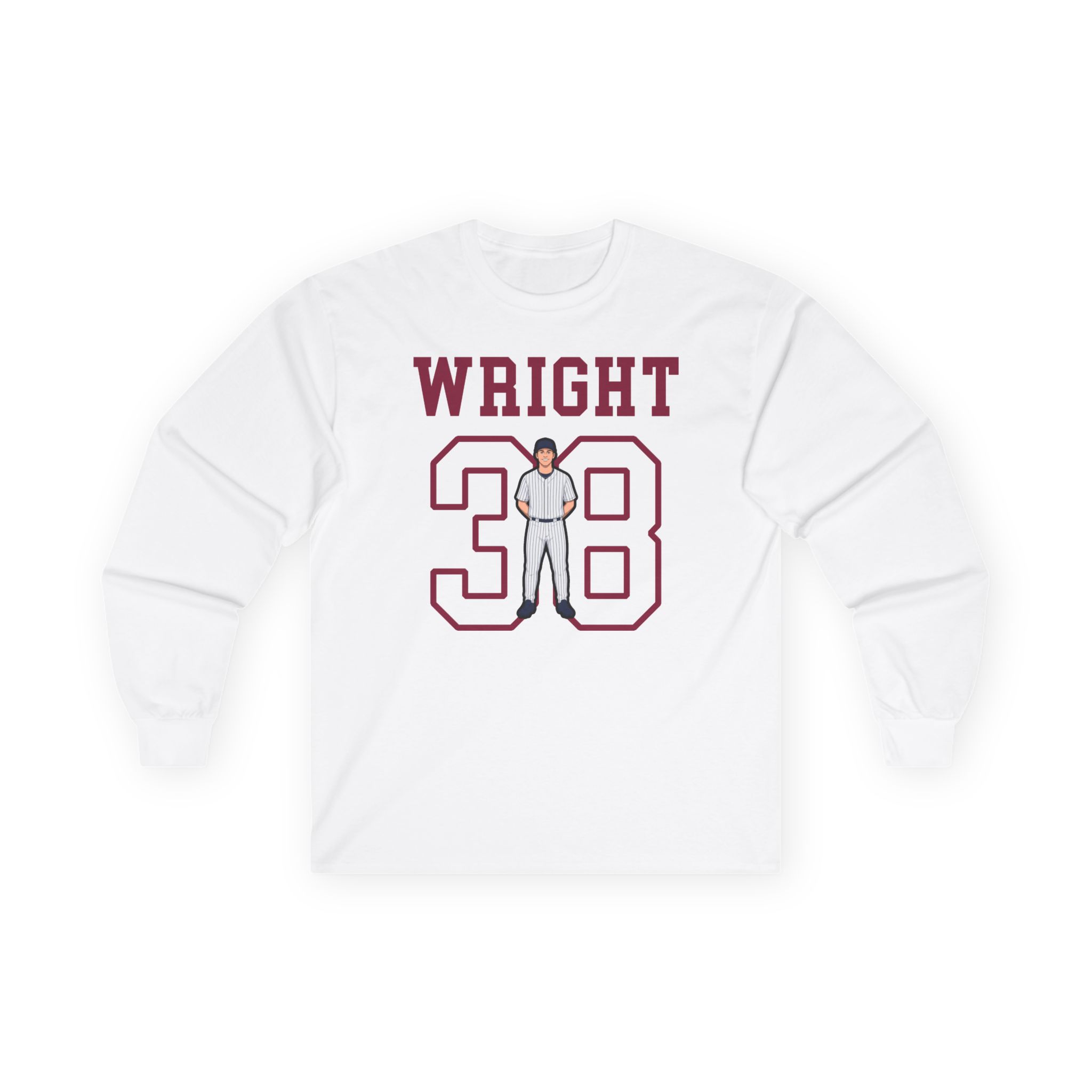 Long Sleeve Tee — character_shirsey in White