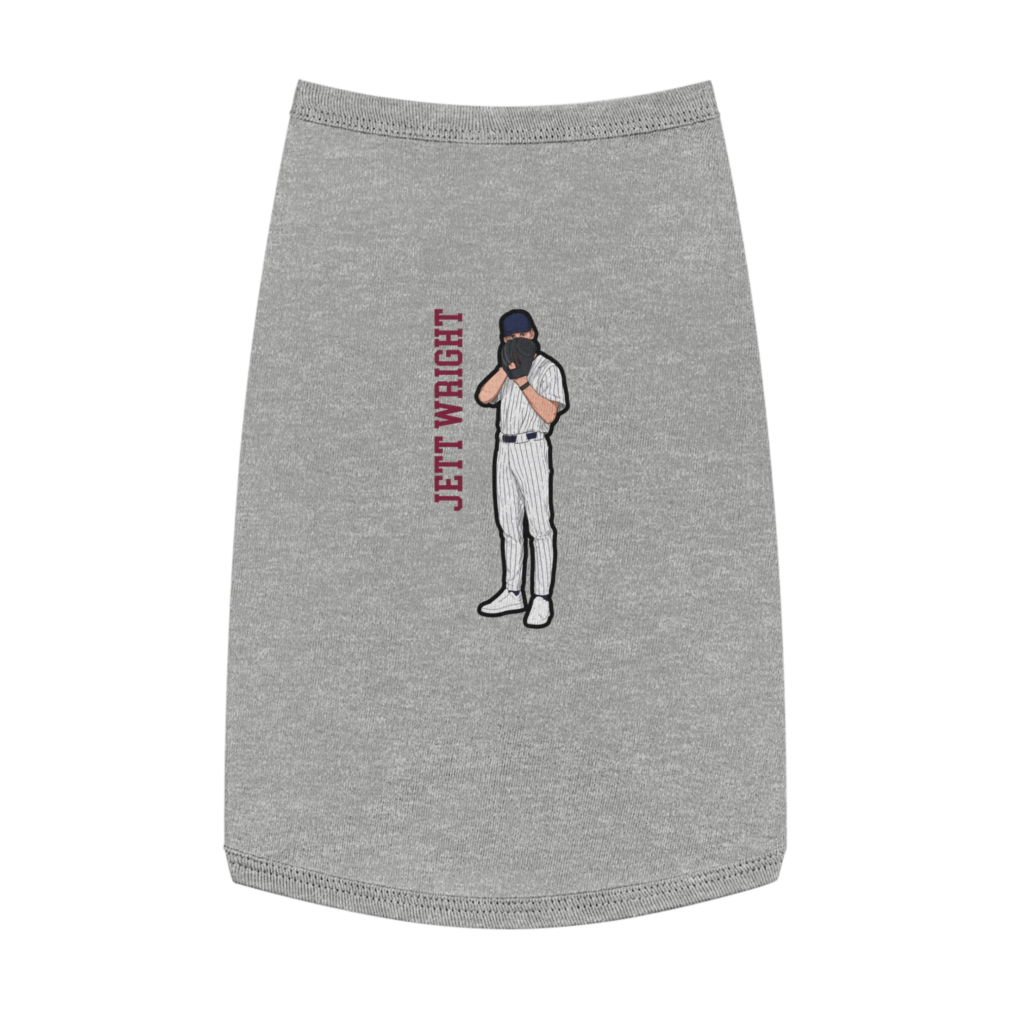 Pet Tank Top — character_name_vertical in White