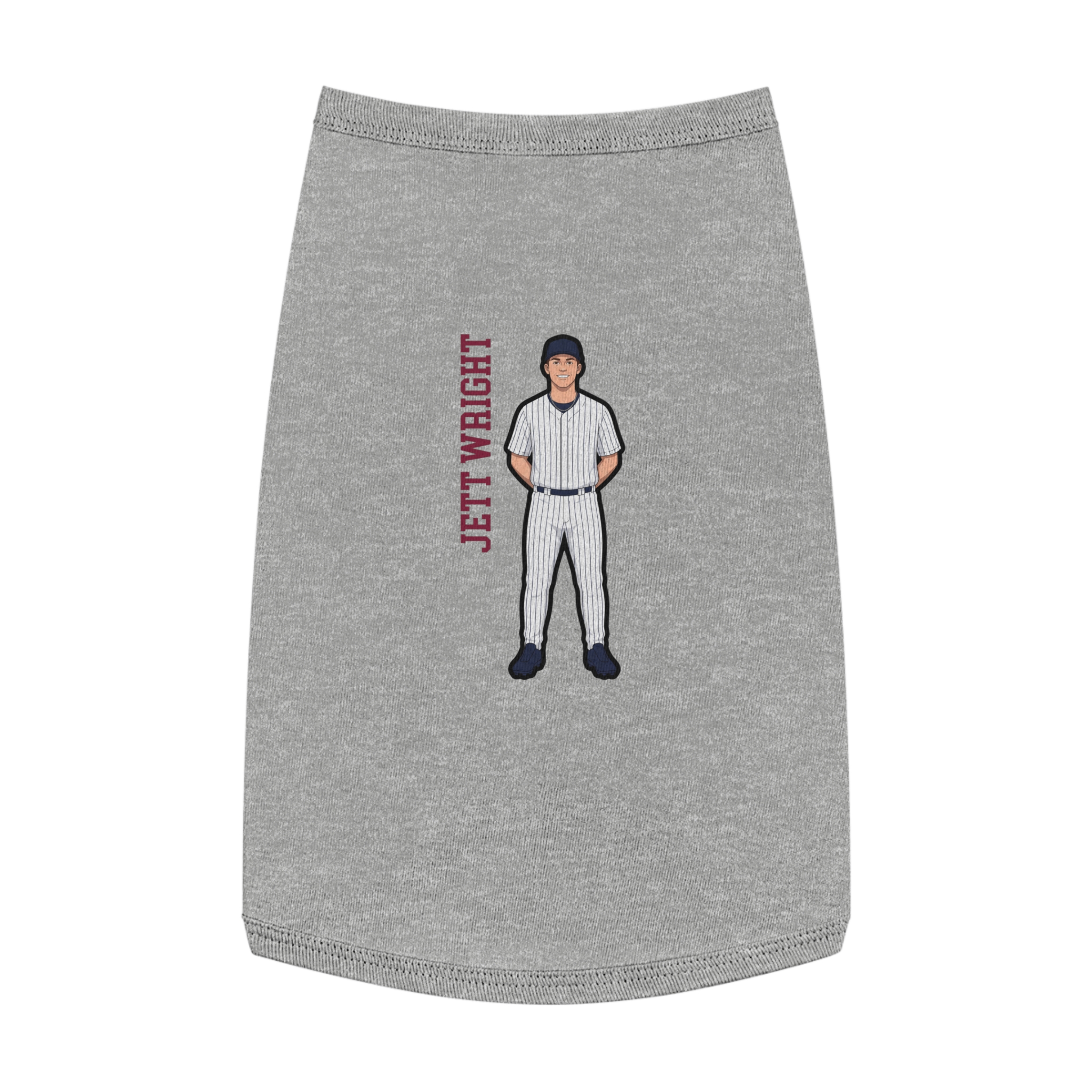 Pet Tank Top — character_name_vertical in White