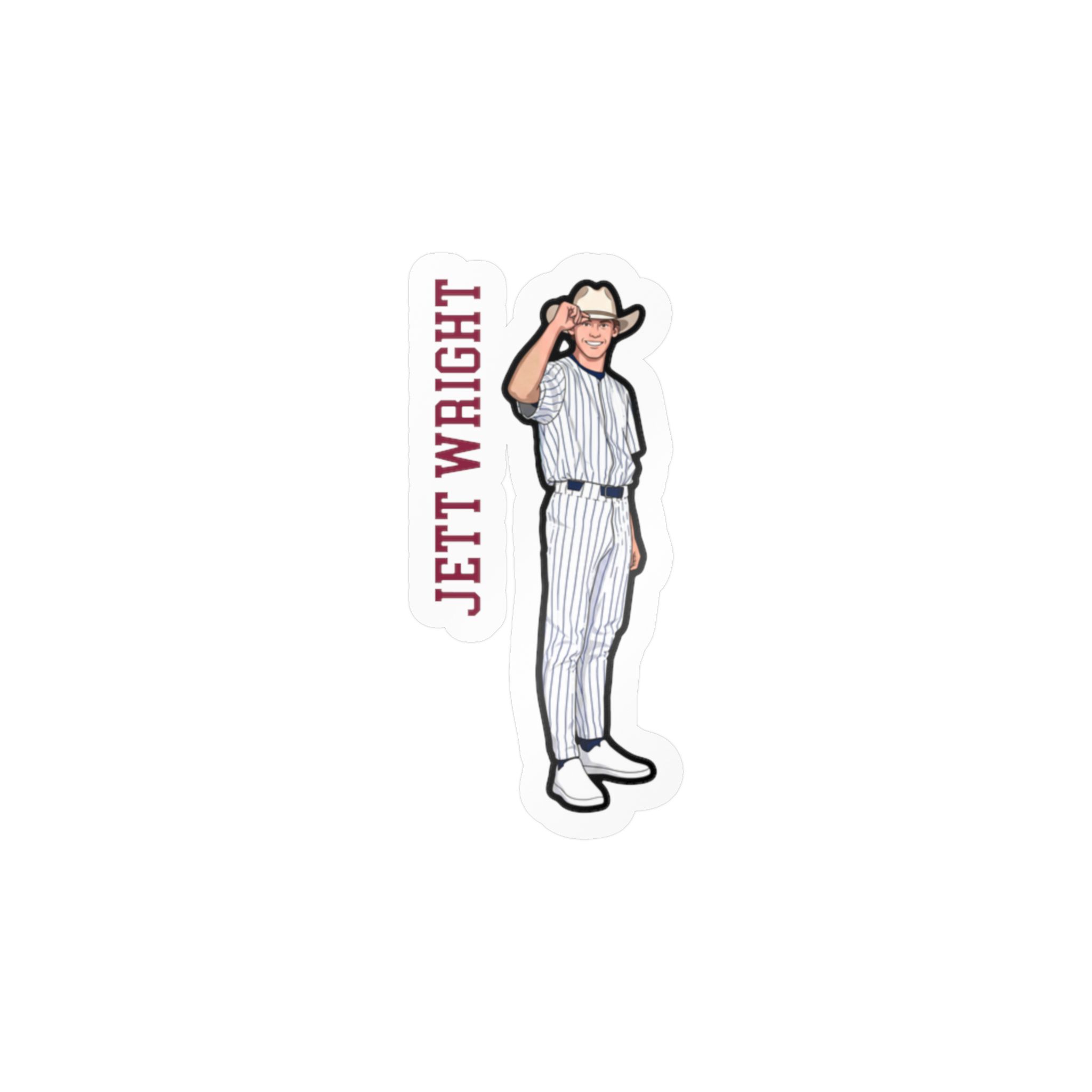 Vinyl Sticker — character_name_vertical in Classic