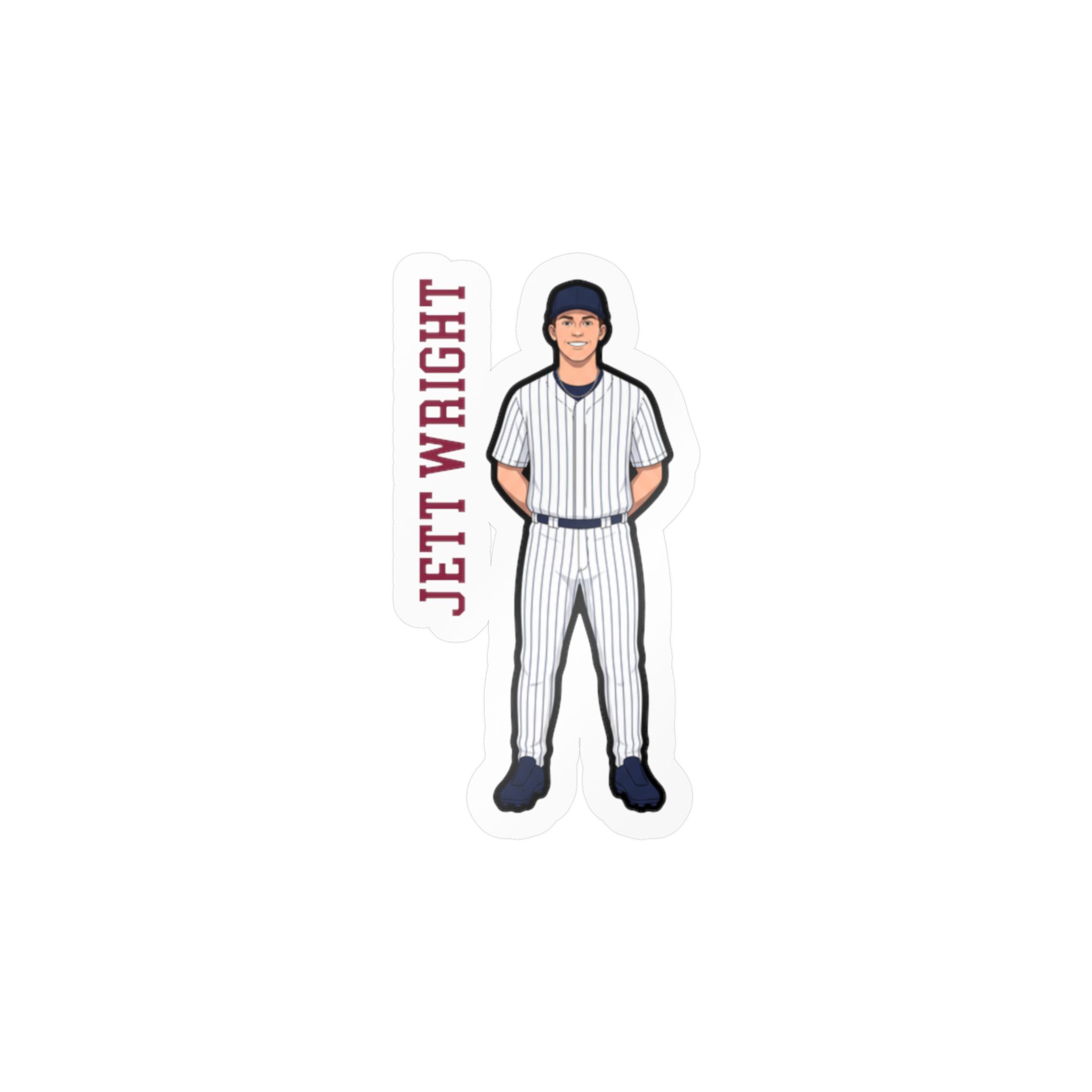 Vinyl Sticker — character_name_vertical in Classic