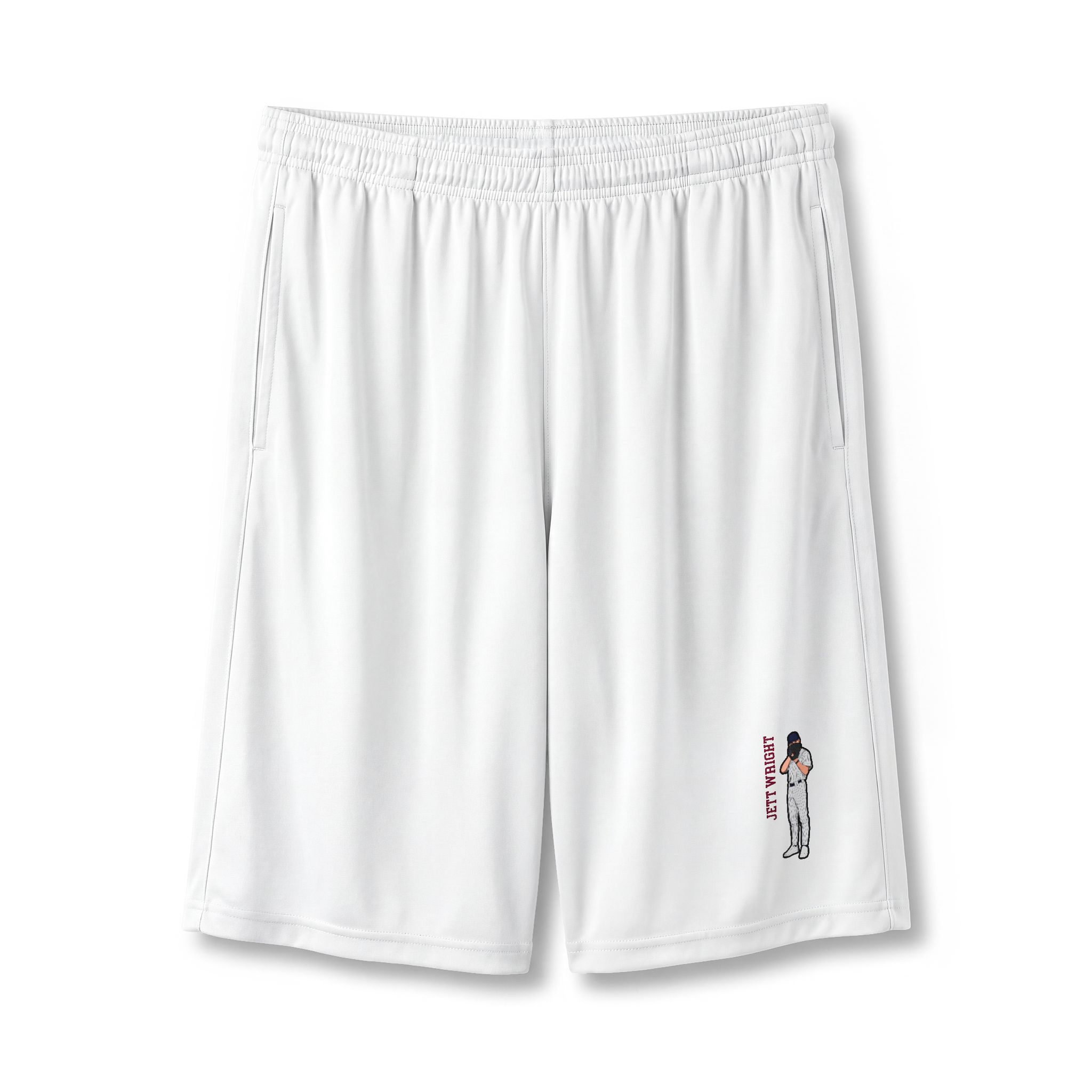 Shorts — character_name_vertical in White