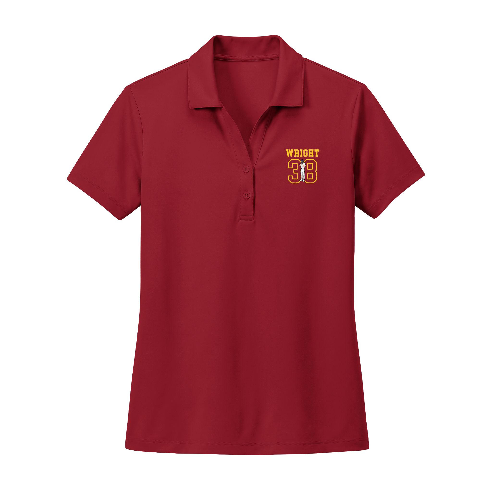 Women's Polo — character_shirsey in Red