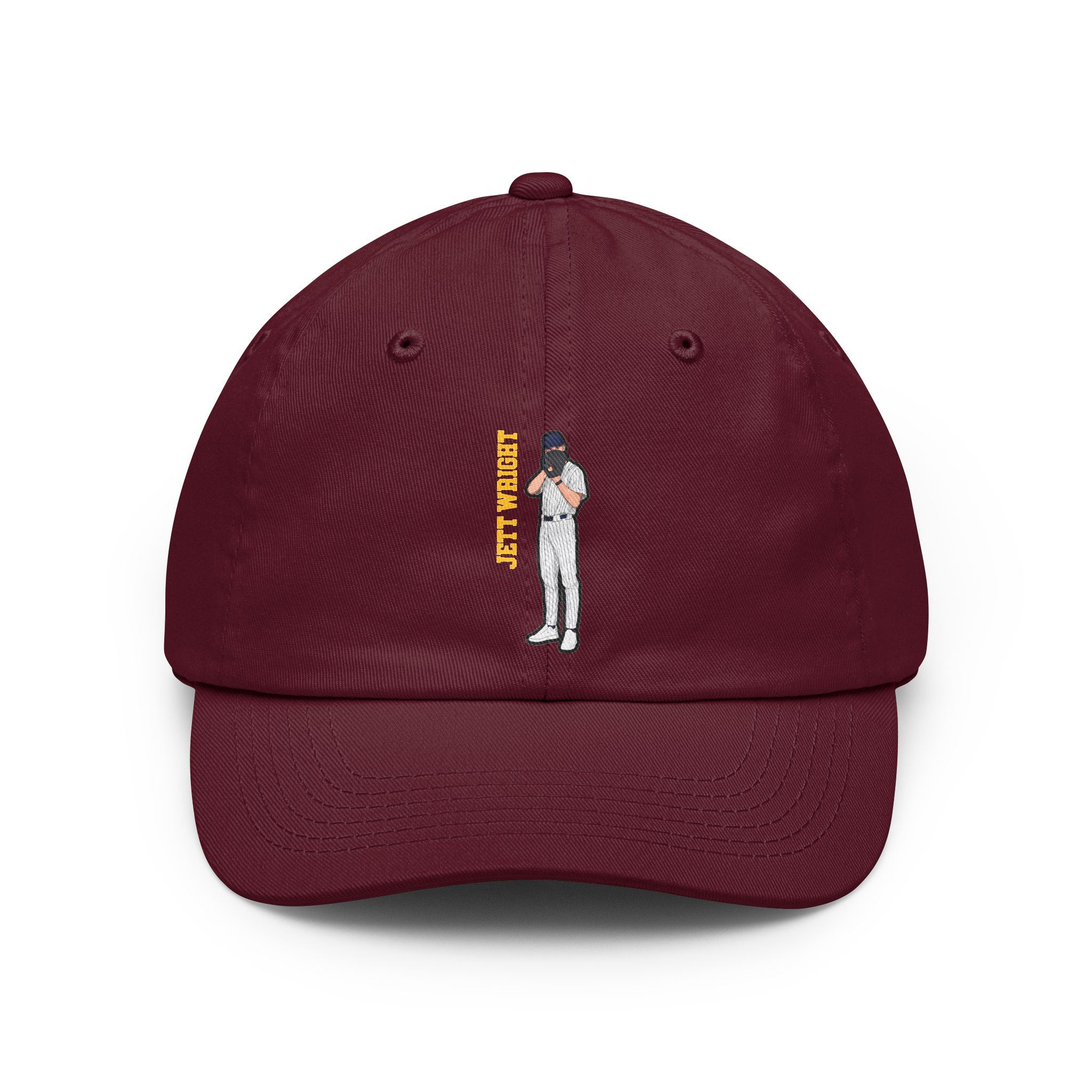 Classic Cap — character_name_vertical in Maroon