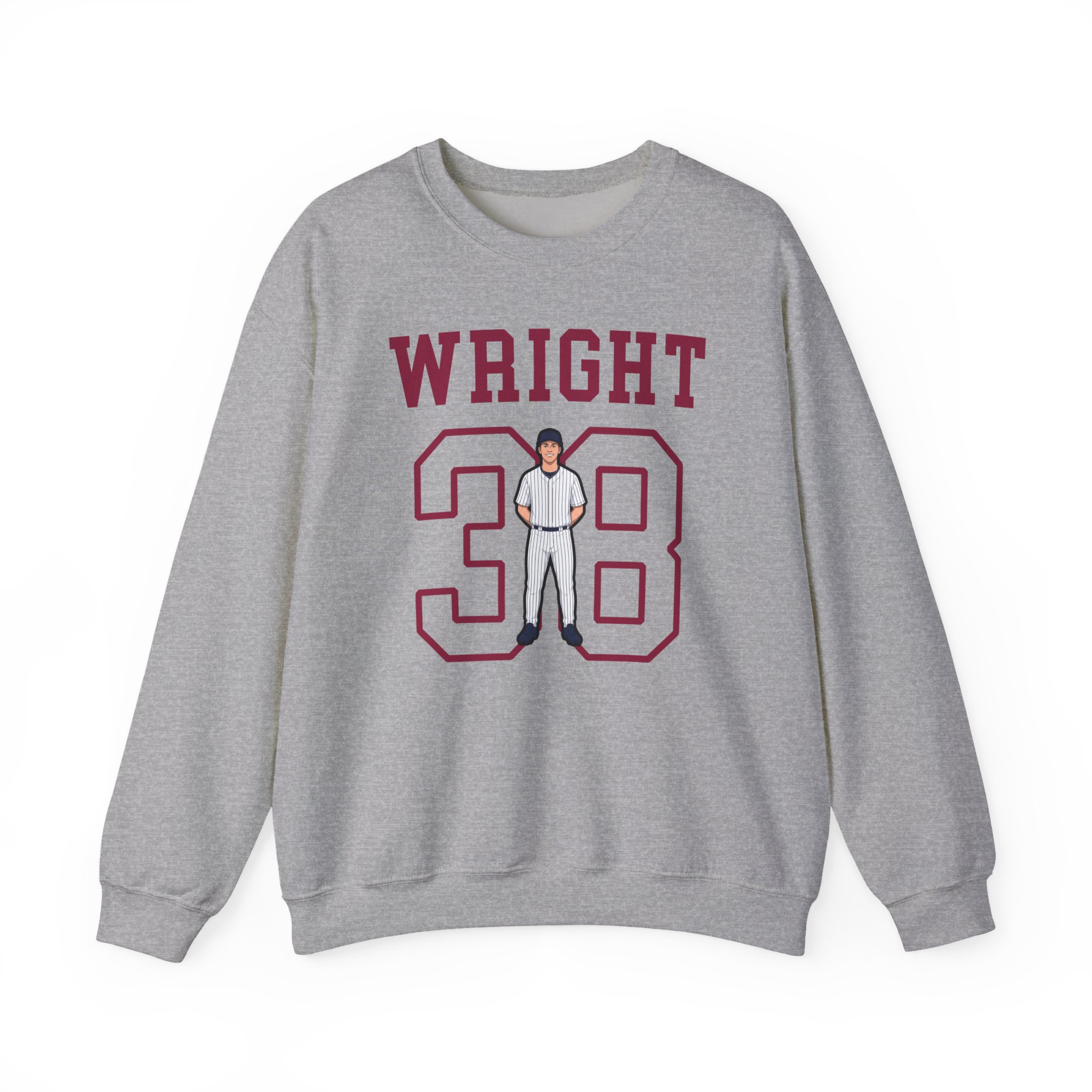 Crewneck Sweatshirt — character_shirsey in Grey