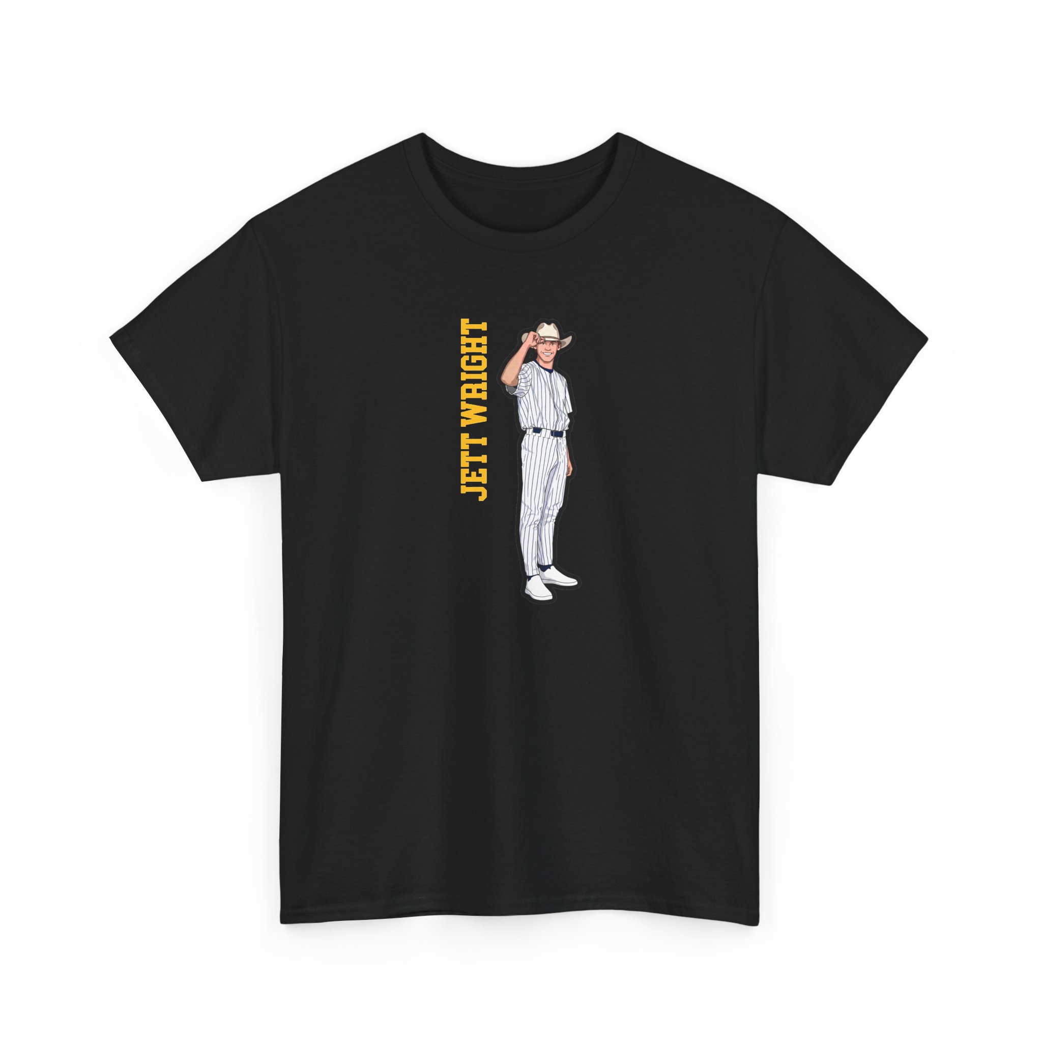 Tee — character_name_vertical in Black