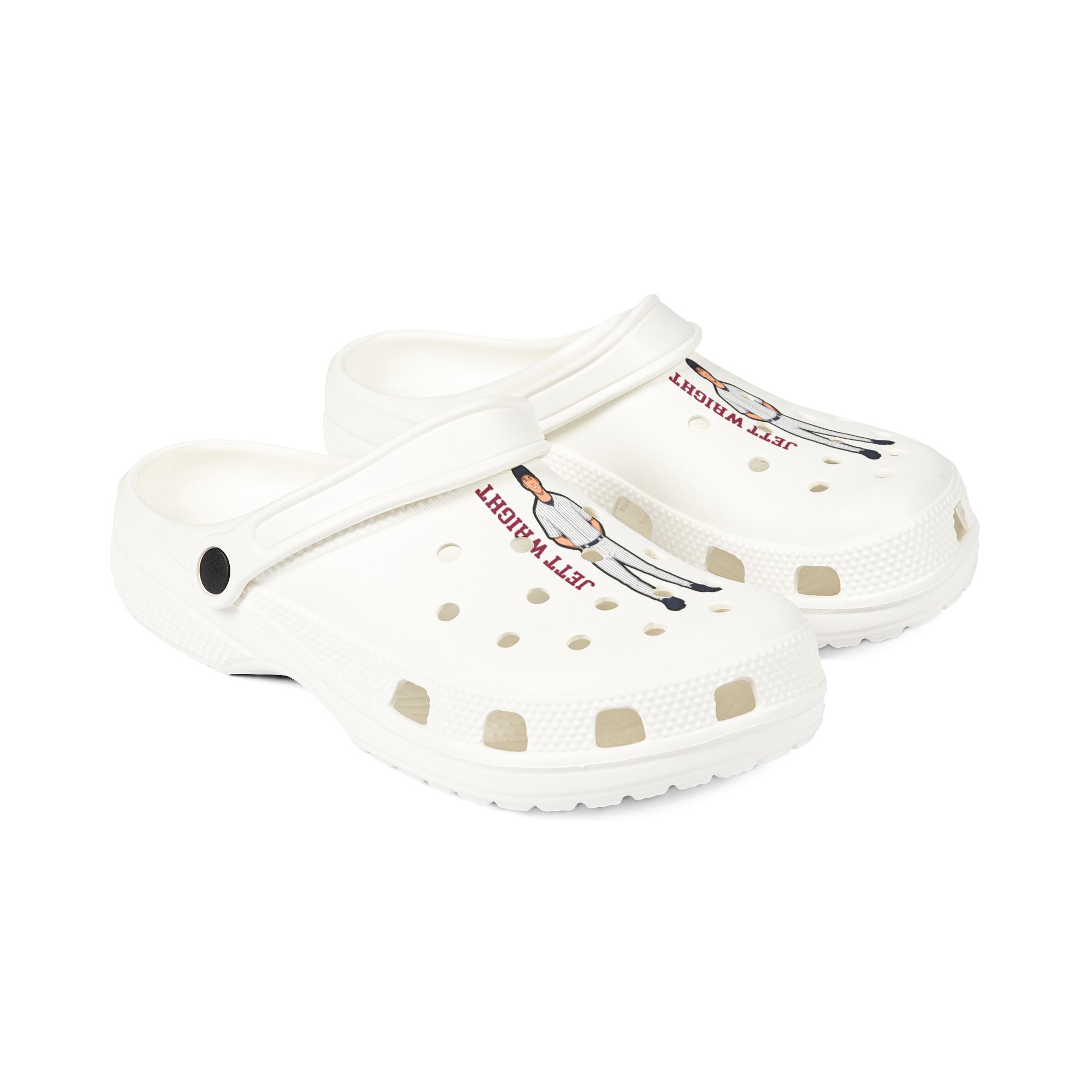 Rubber Clogs — character_name_vertical in White