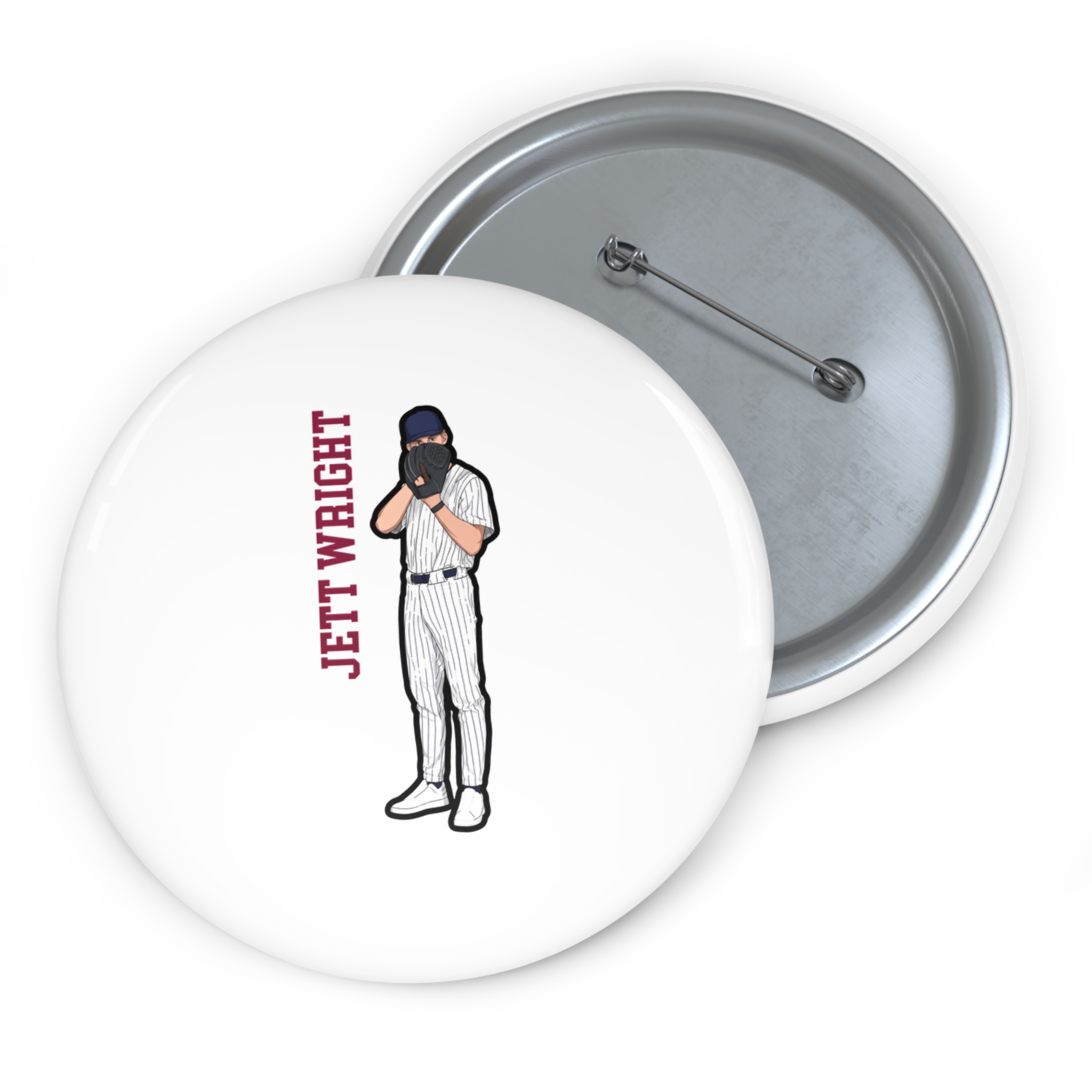 Game Day Pin — character_name_vertical in Classic