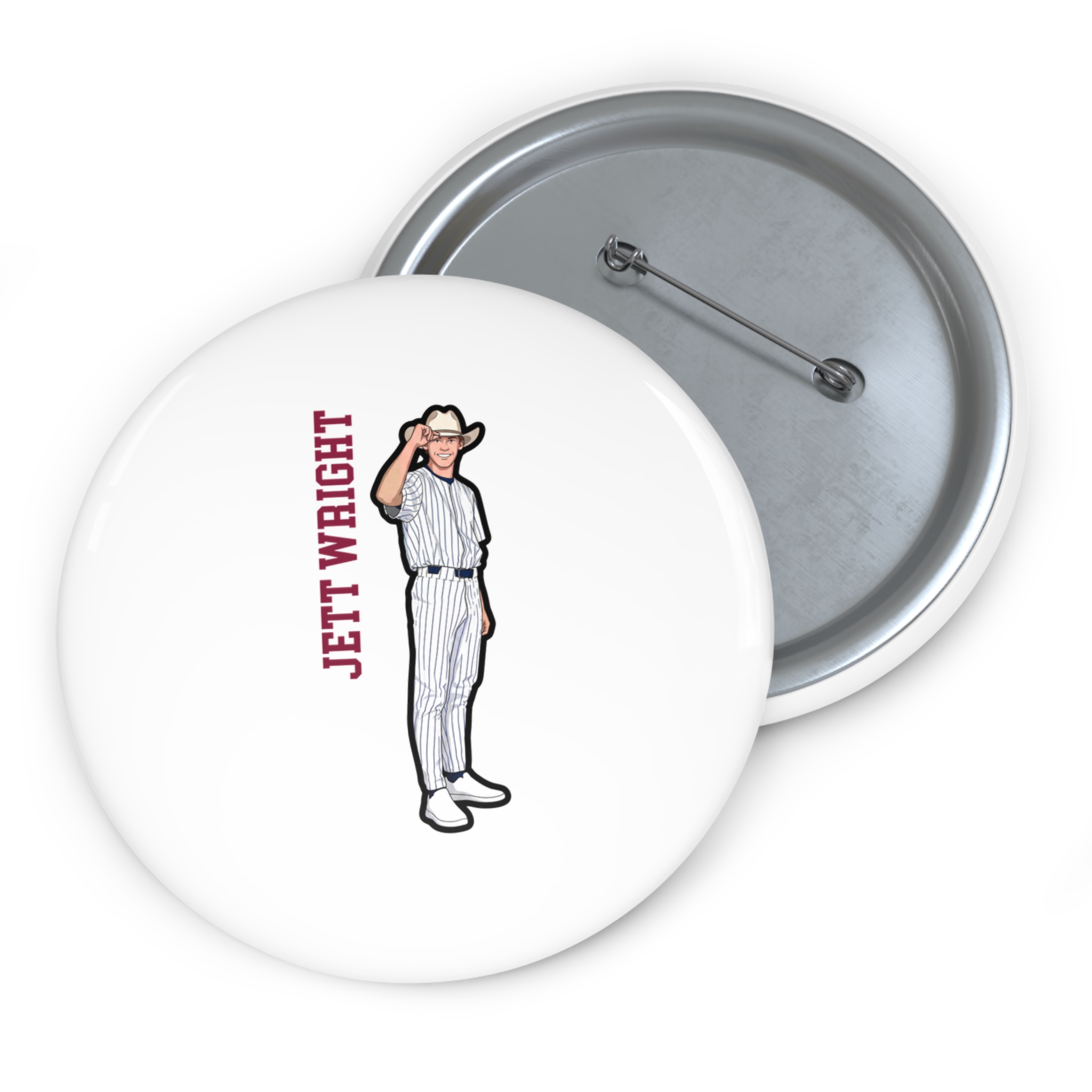 Game Day Pin — character_name_vertical in Classic
