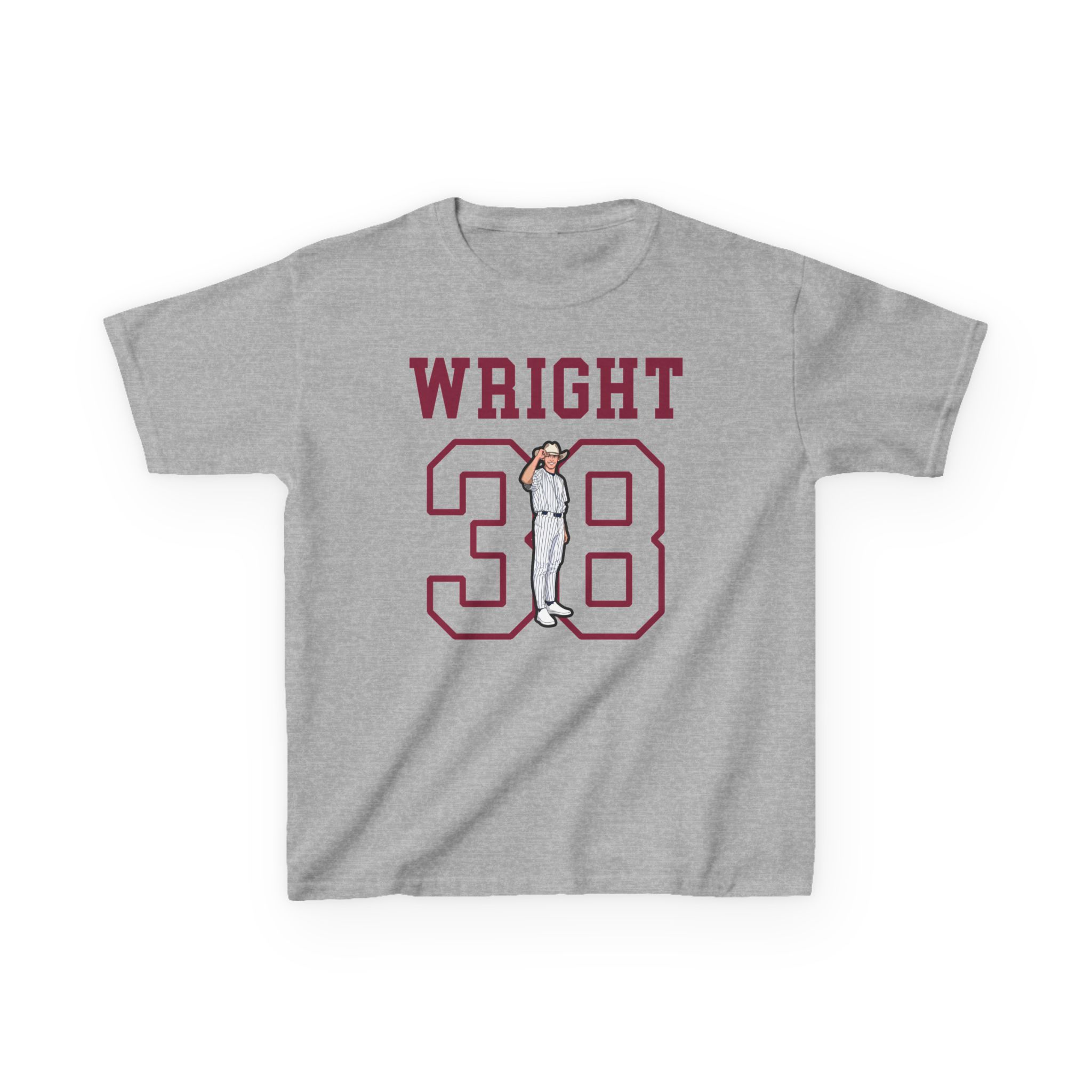 Youth Tee — character_shirsey in Grey